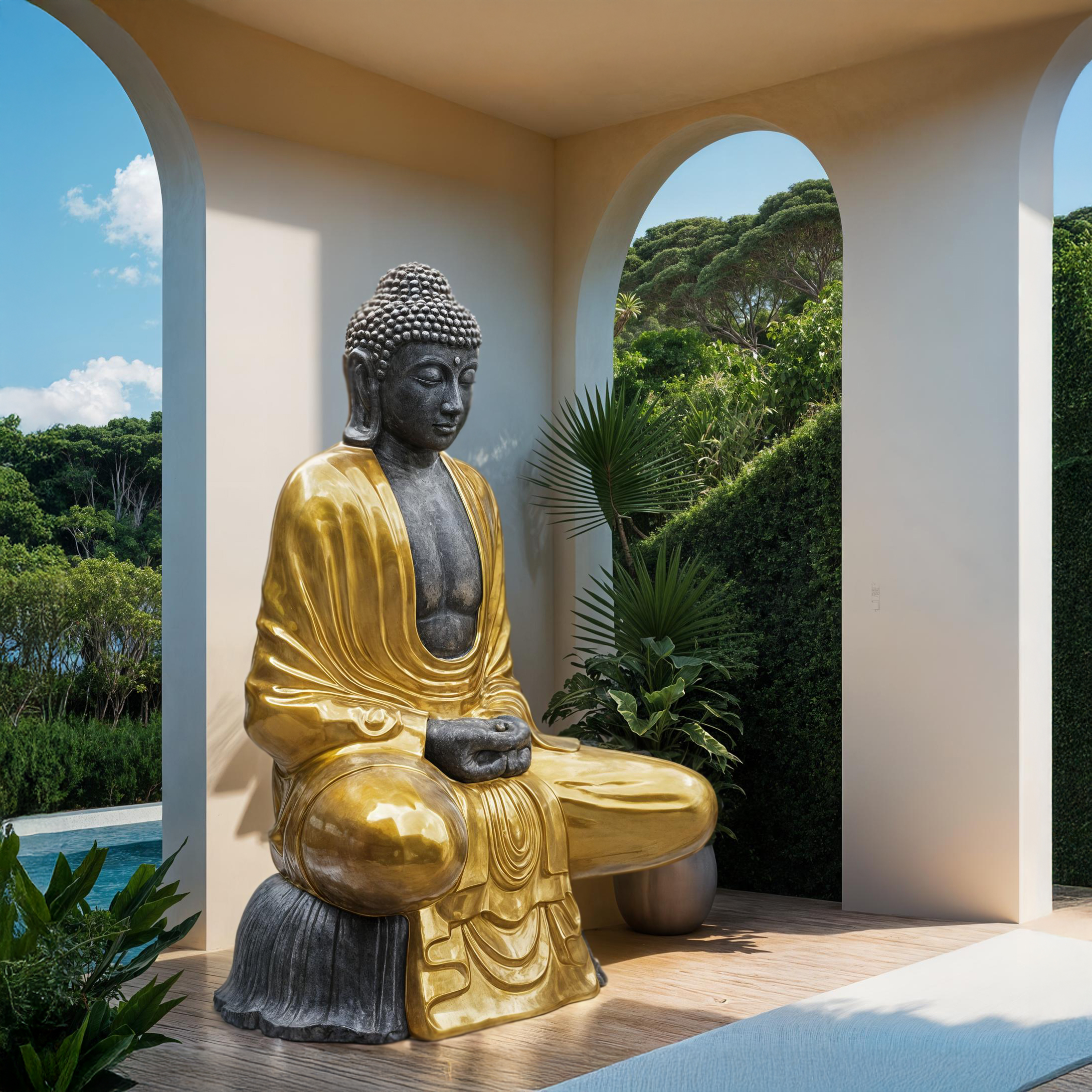 Giant Sitting Buddha Statue H200 cm