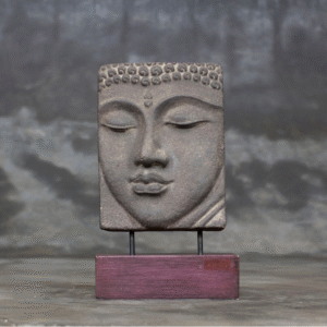 Buddha Face Table Relief A10 Antique Finishing Front