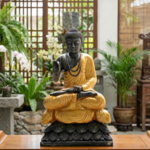 Sitting Buddha Lotus With Necklace H100