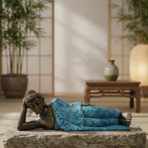 Sleeping Buddha In Robes H30 cm