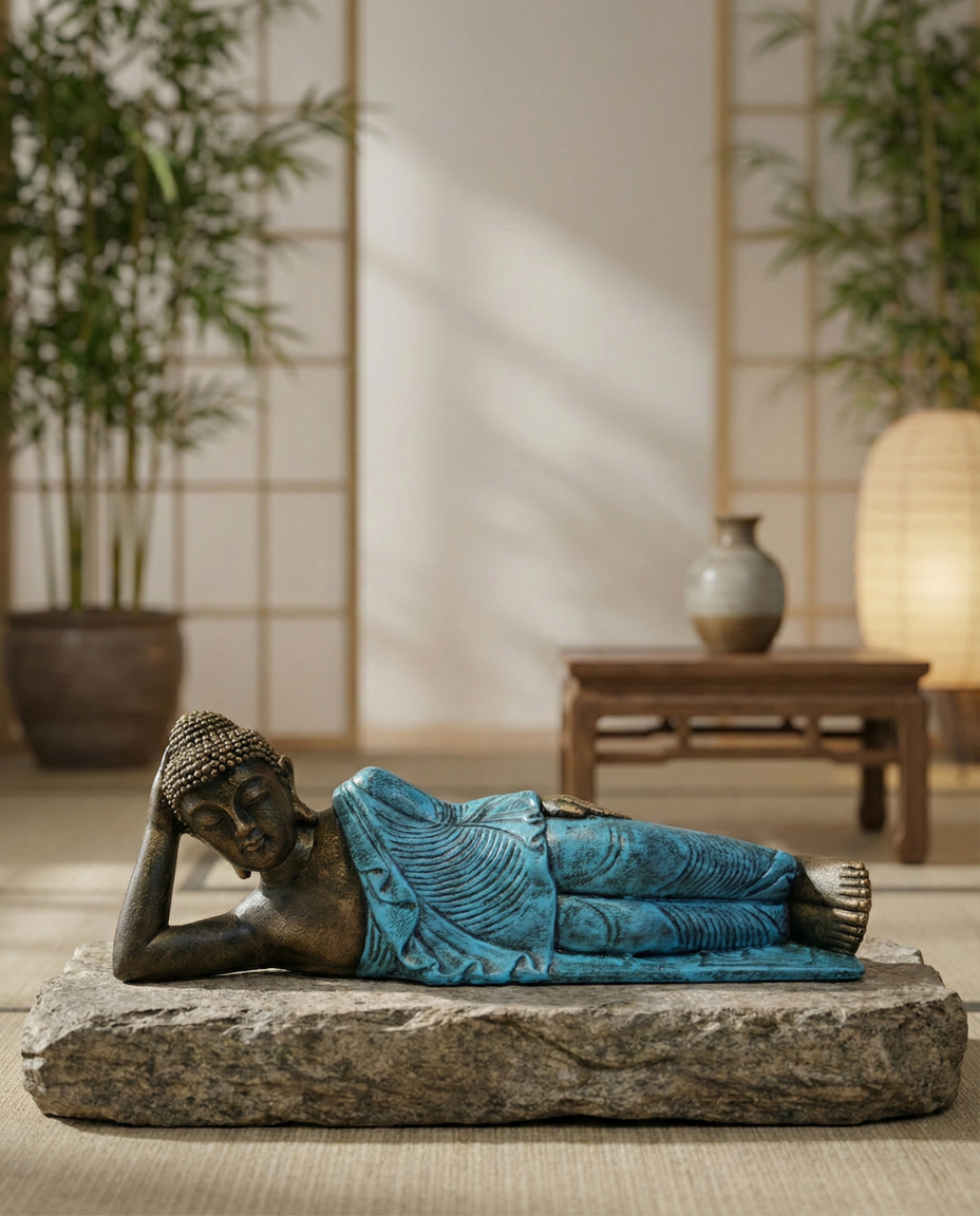Sleeping Buddha In Robes H30 cm