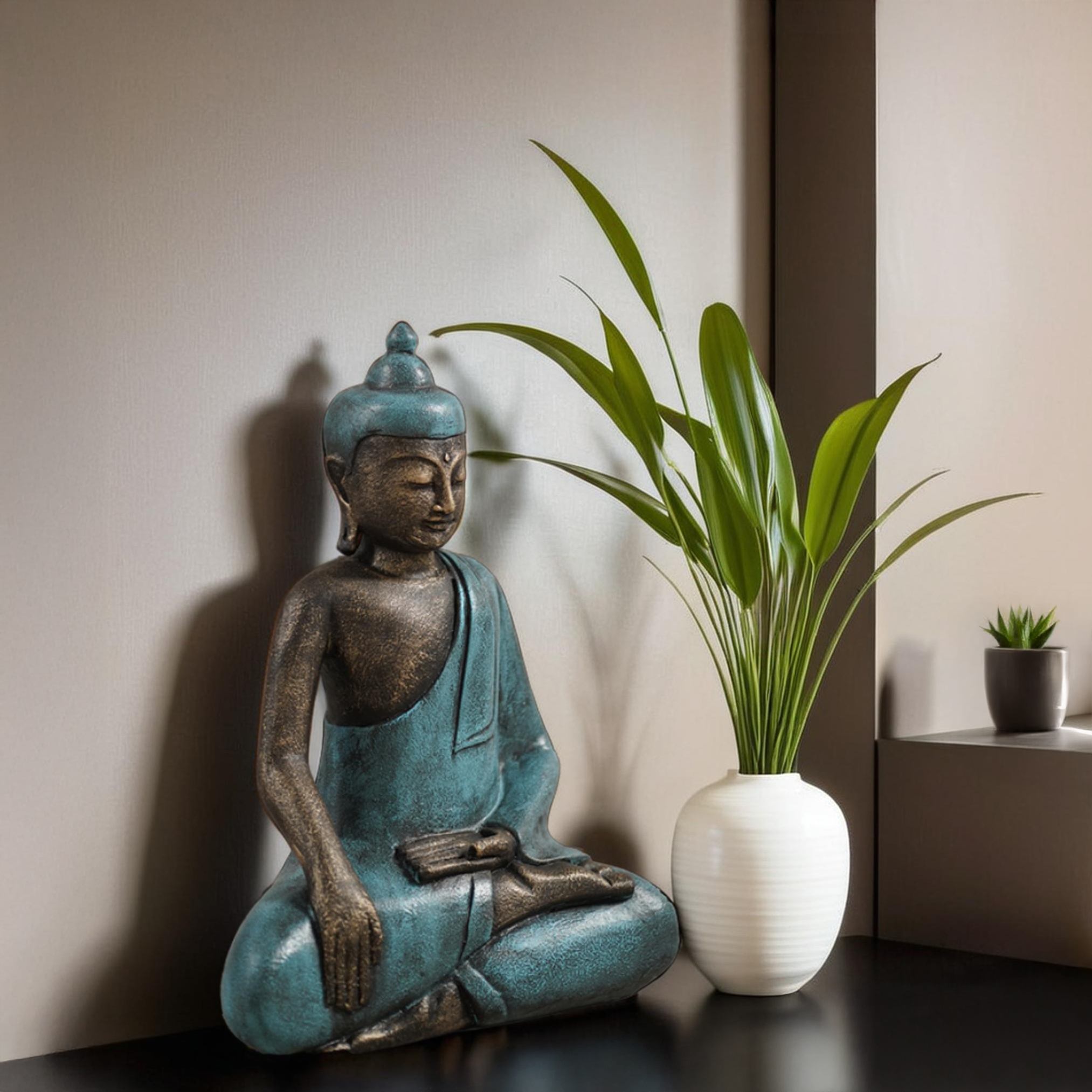 Sitting Buddha H46cm - Image 4
