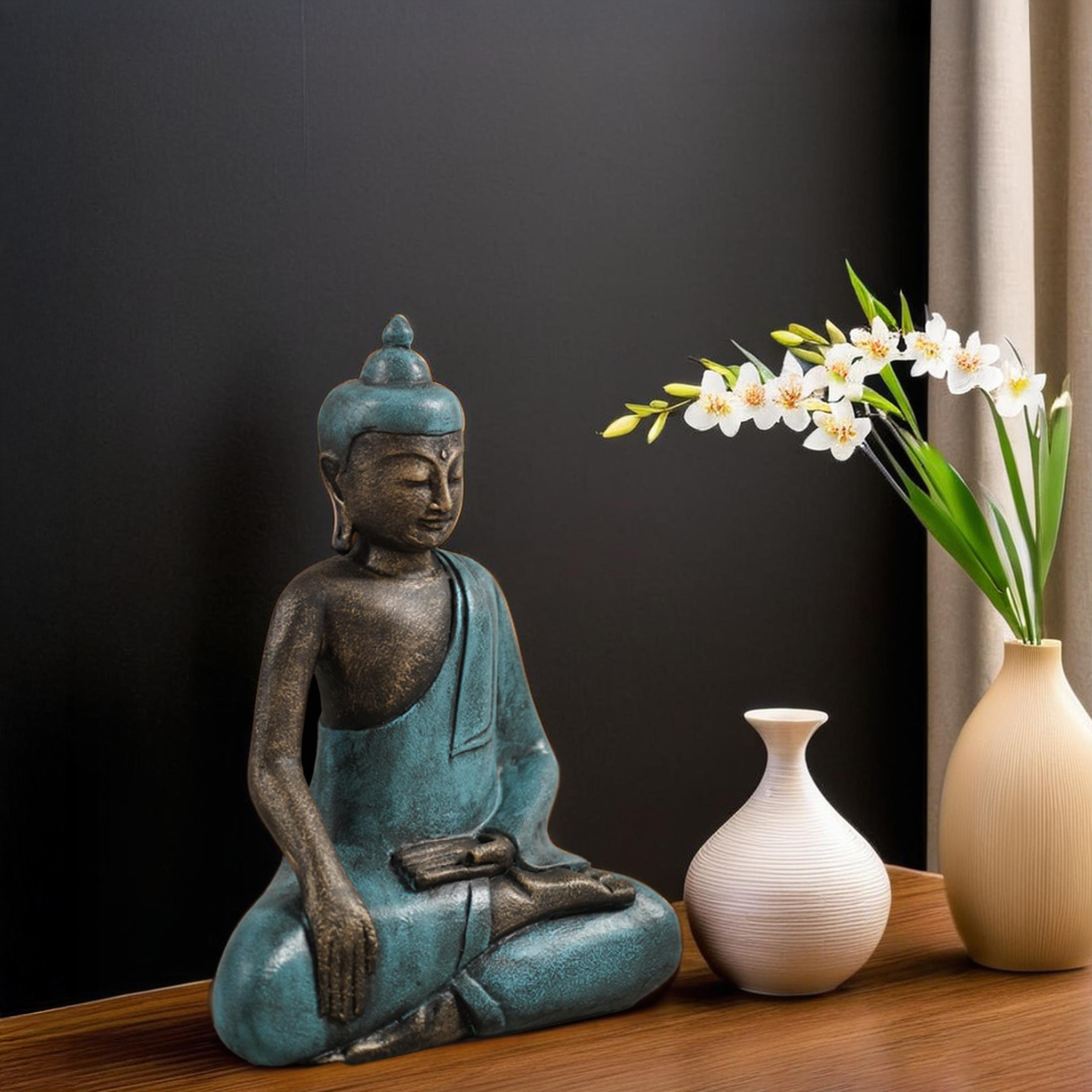 Sitting Buddha H46cm - Image 5