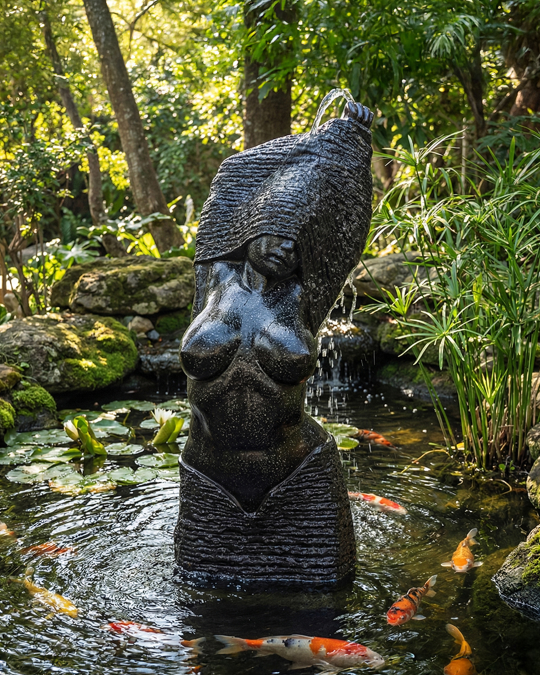 Water Fountain Lady Terazo H120 cm