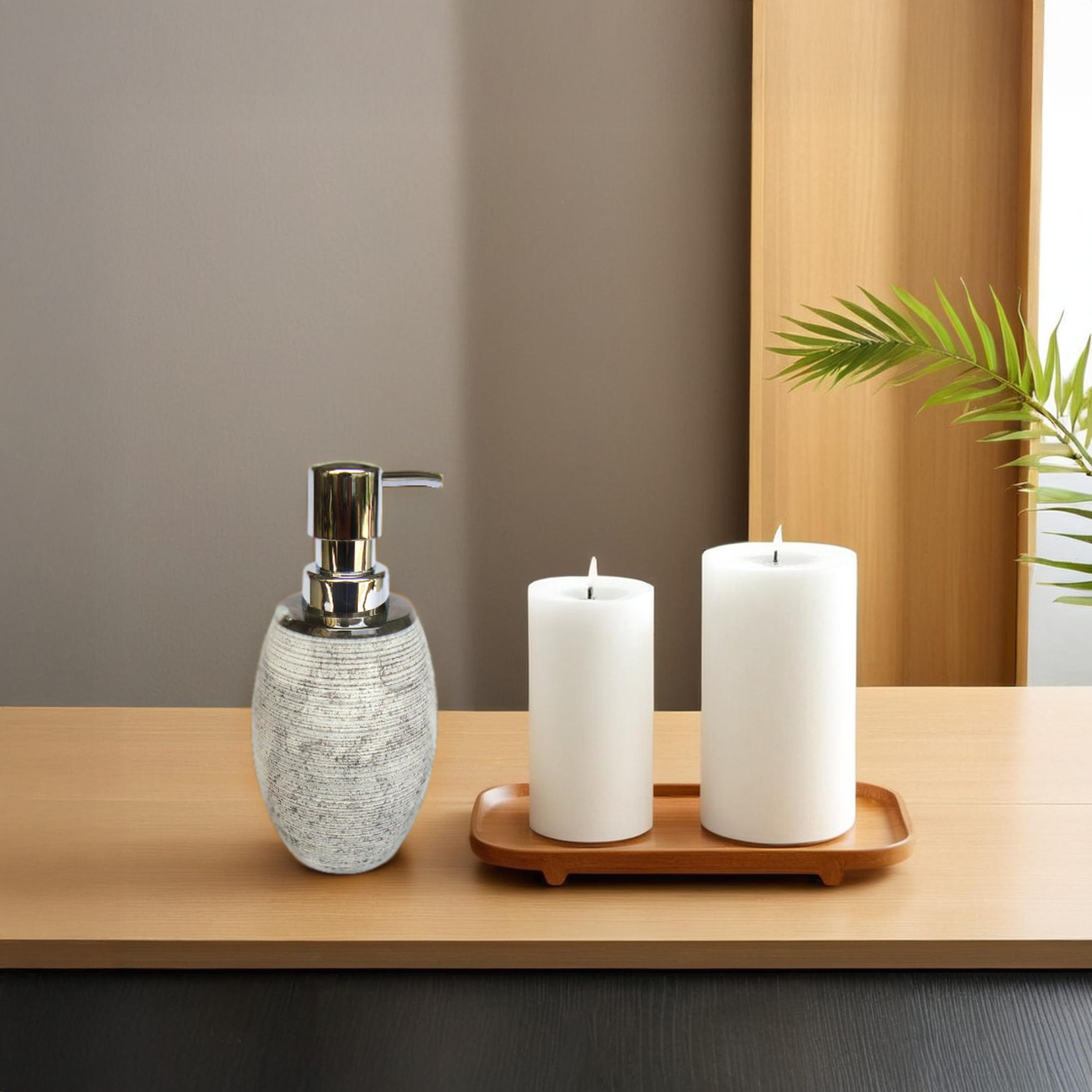 Oval Rough Marble Soap Dispenser SD09 - Image 4
