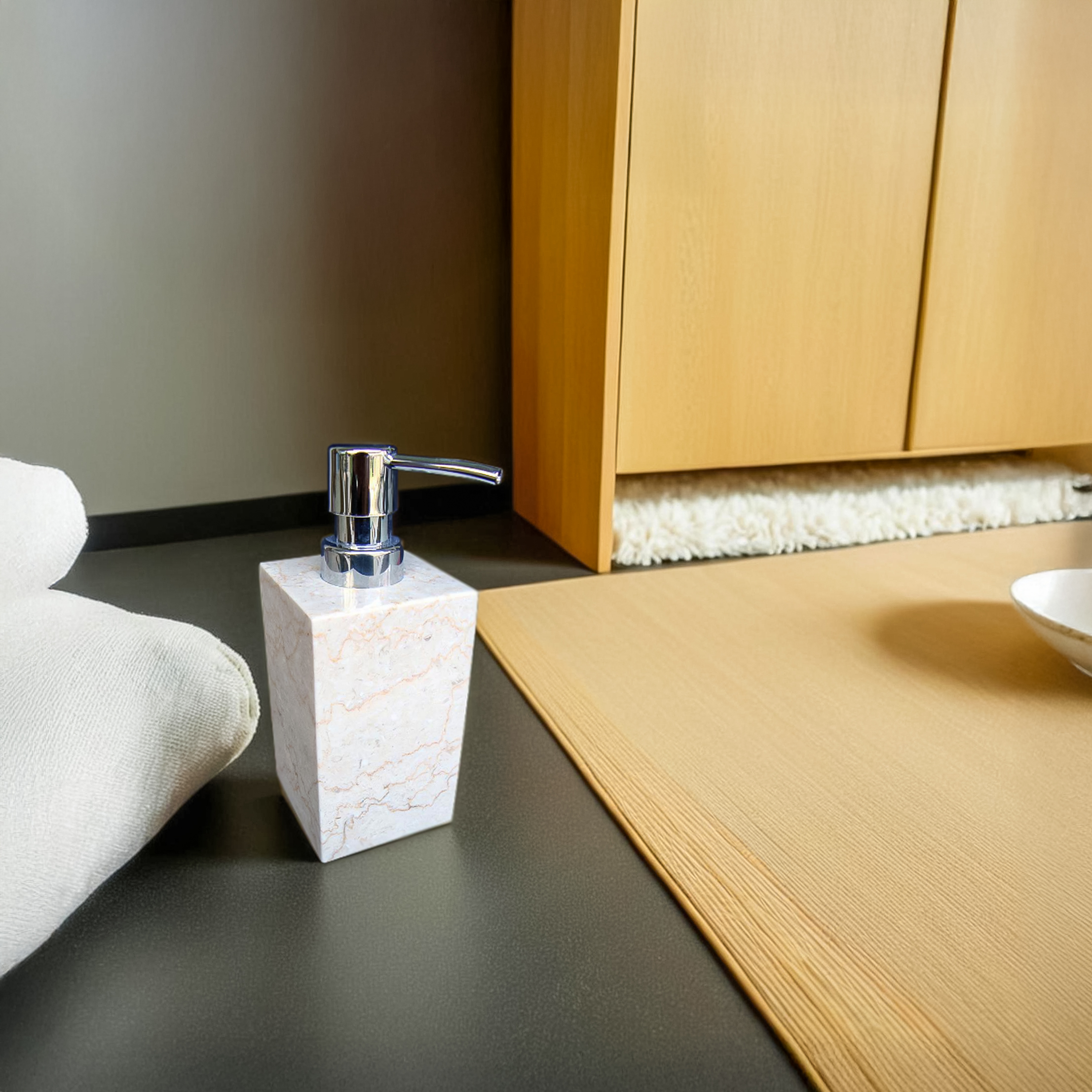 Marble Rectangle Soap Dispenser SD04 - Image 2