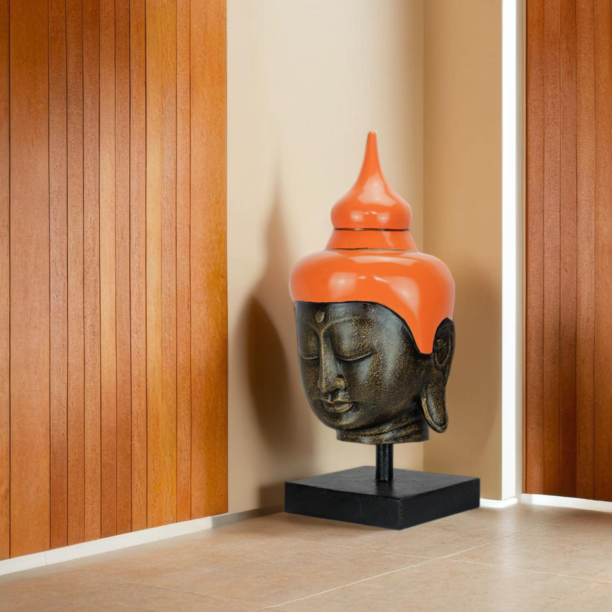 Buddha Head On Stand - Medium - Image 3
