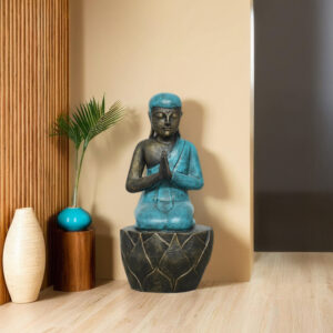 Sitting Bd Praying On Pedestral H55