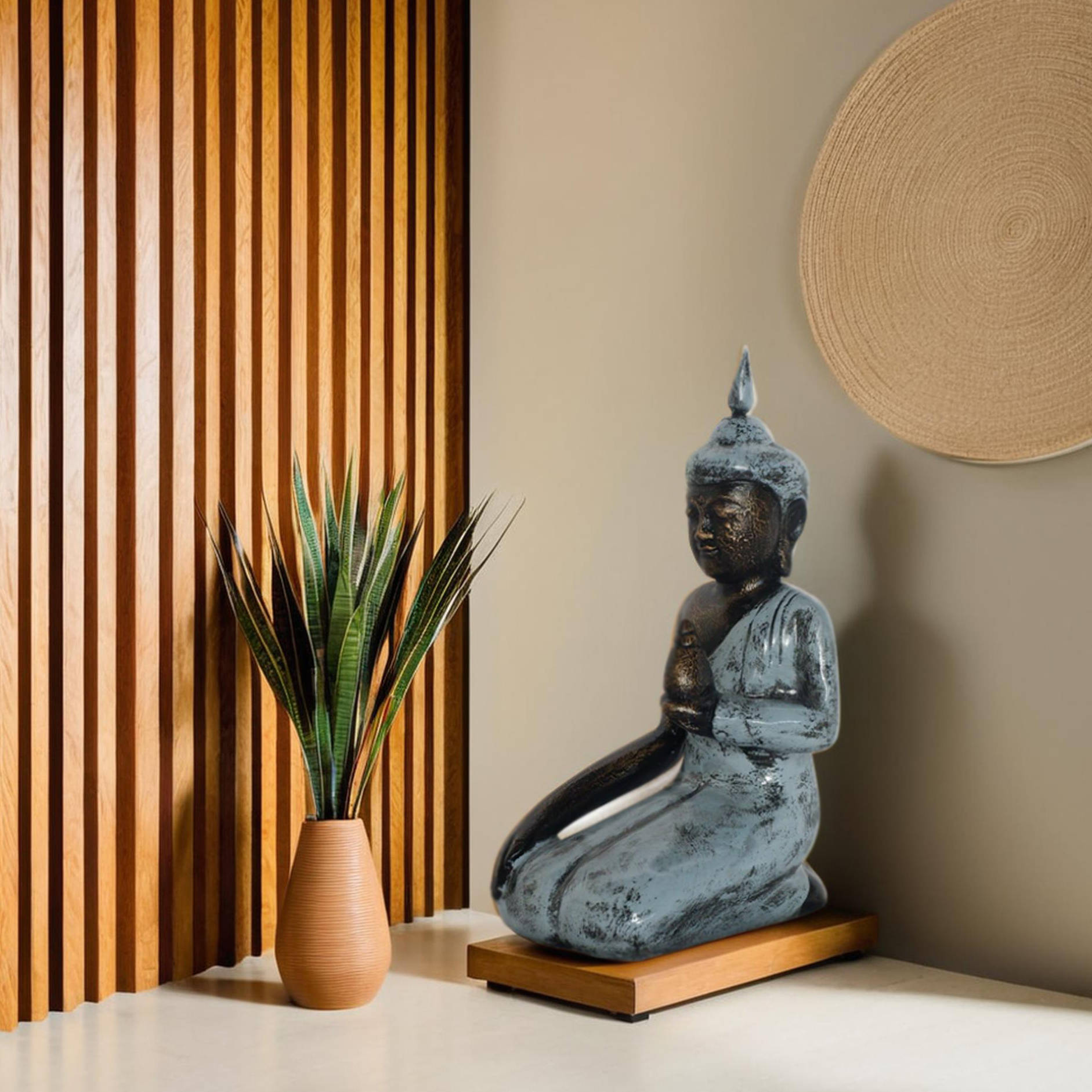 New Sitting Buddha With Tapper 27X18 H.47 - Image 3