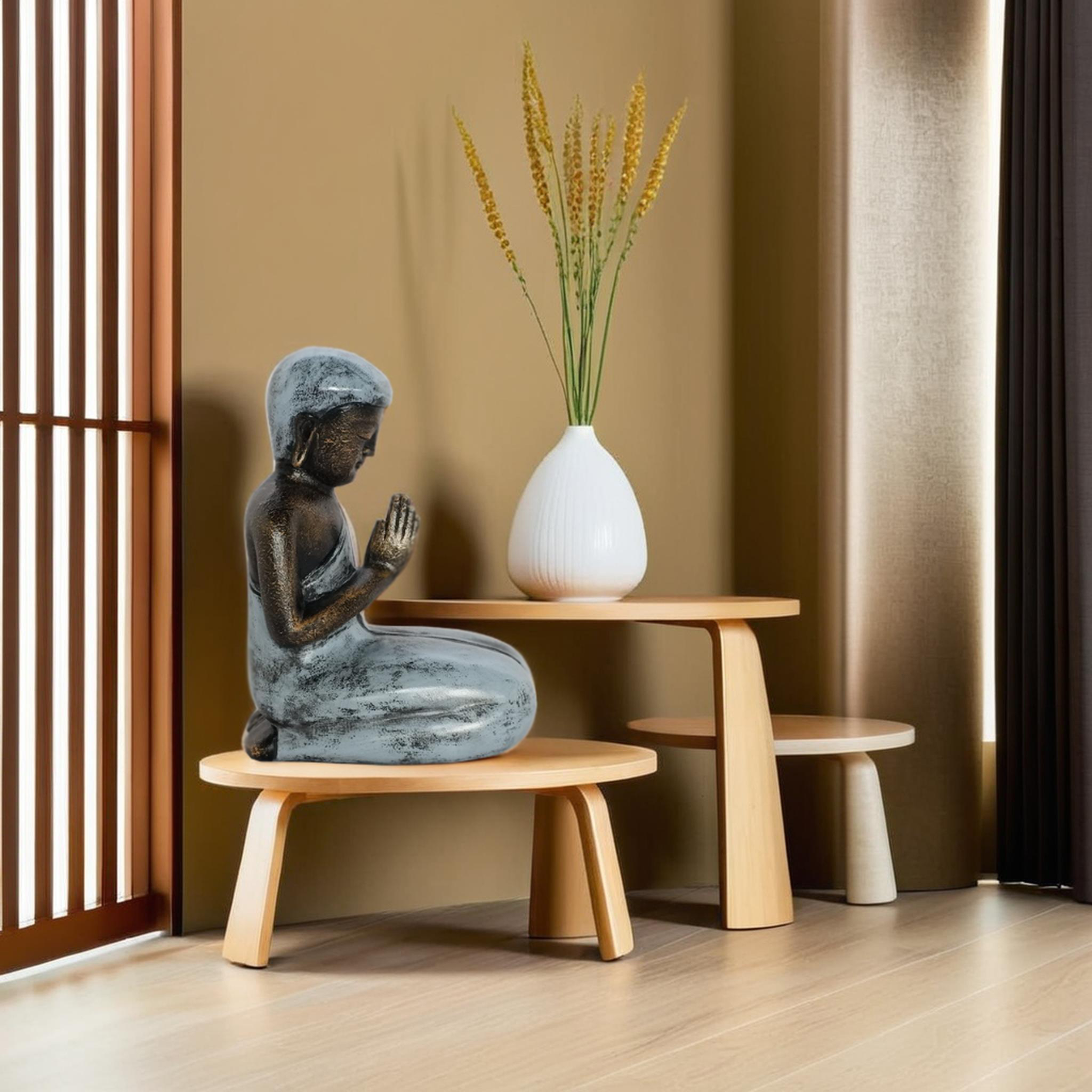Sitting Buddha H.32 With Hat Doff - Image 3