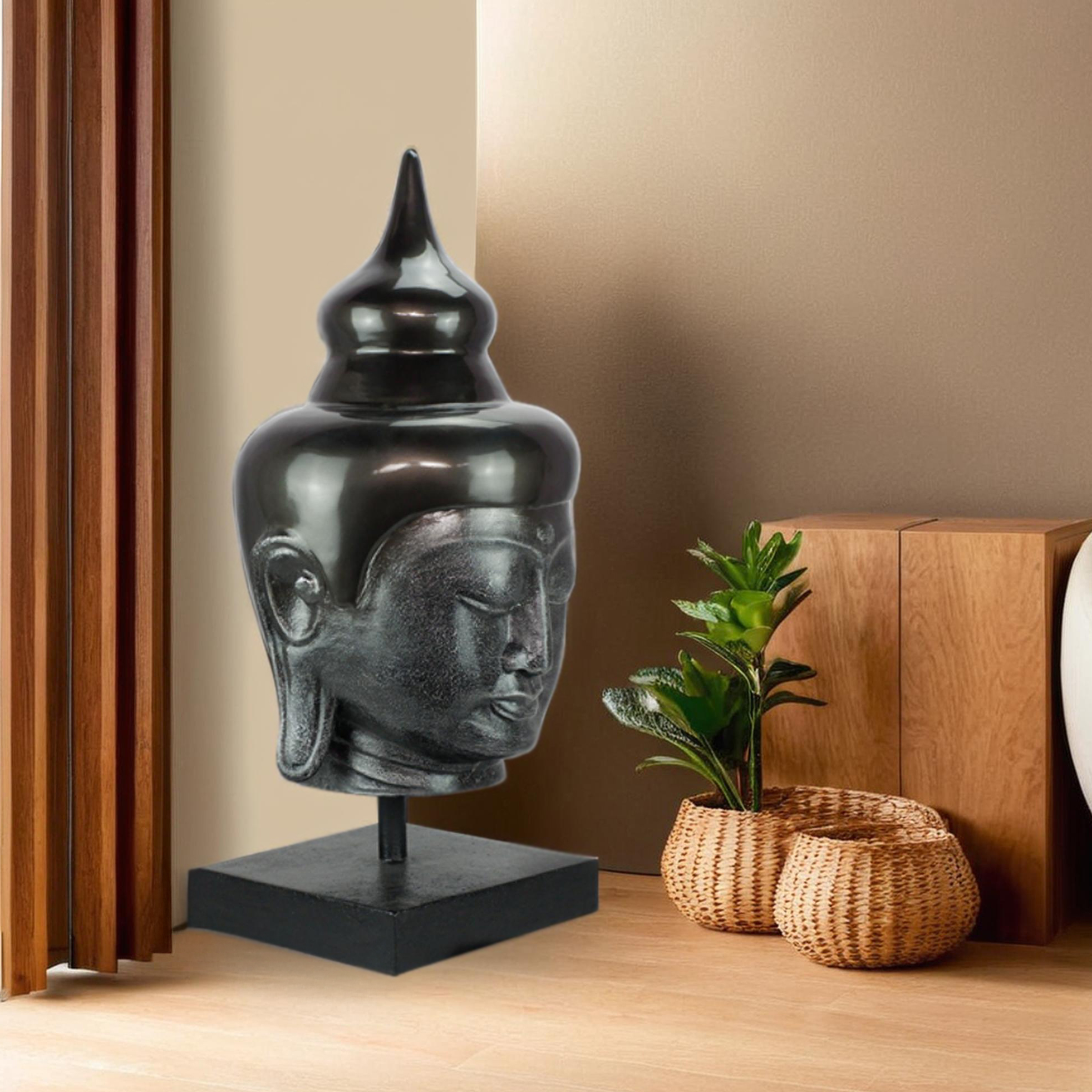 Buddha Head On Stand - Extra Large - Image 3