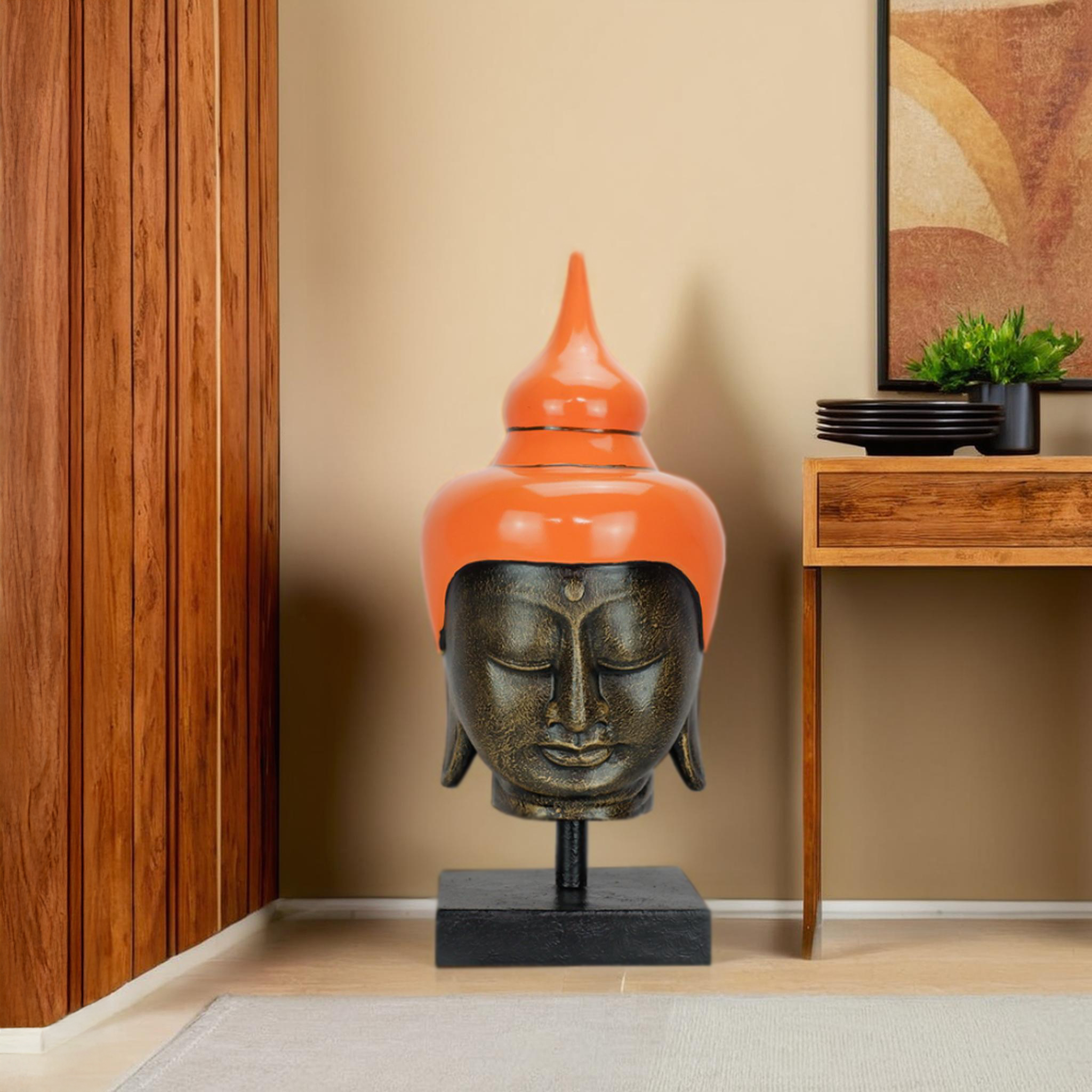 Buddha Head On Stand - Medium