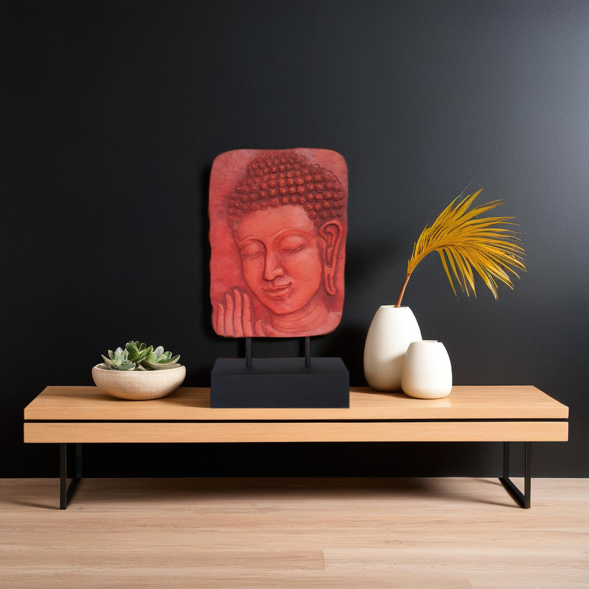Buddha Face Table Relief A14 - Image 4