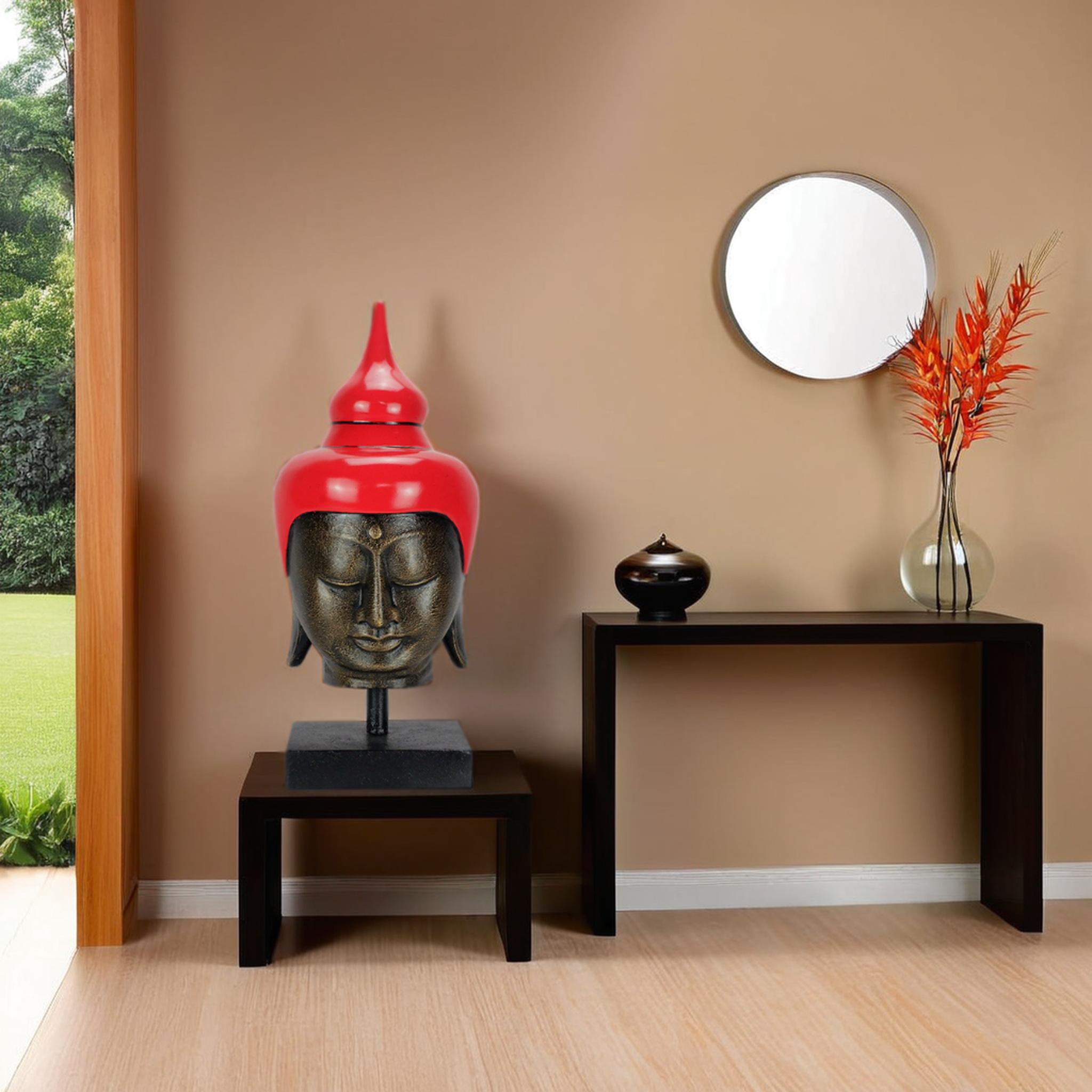 Buddha Head On Stand - Small