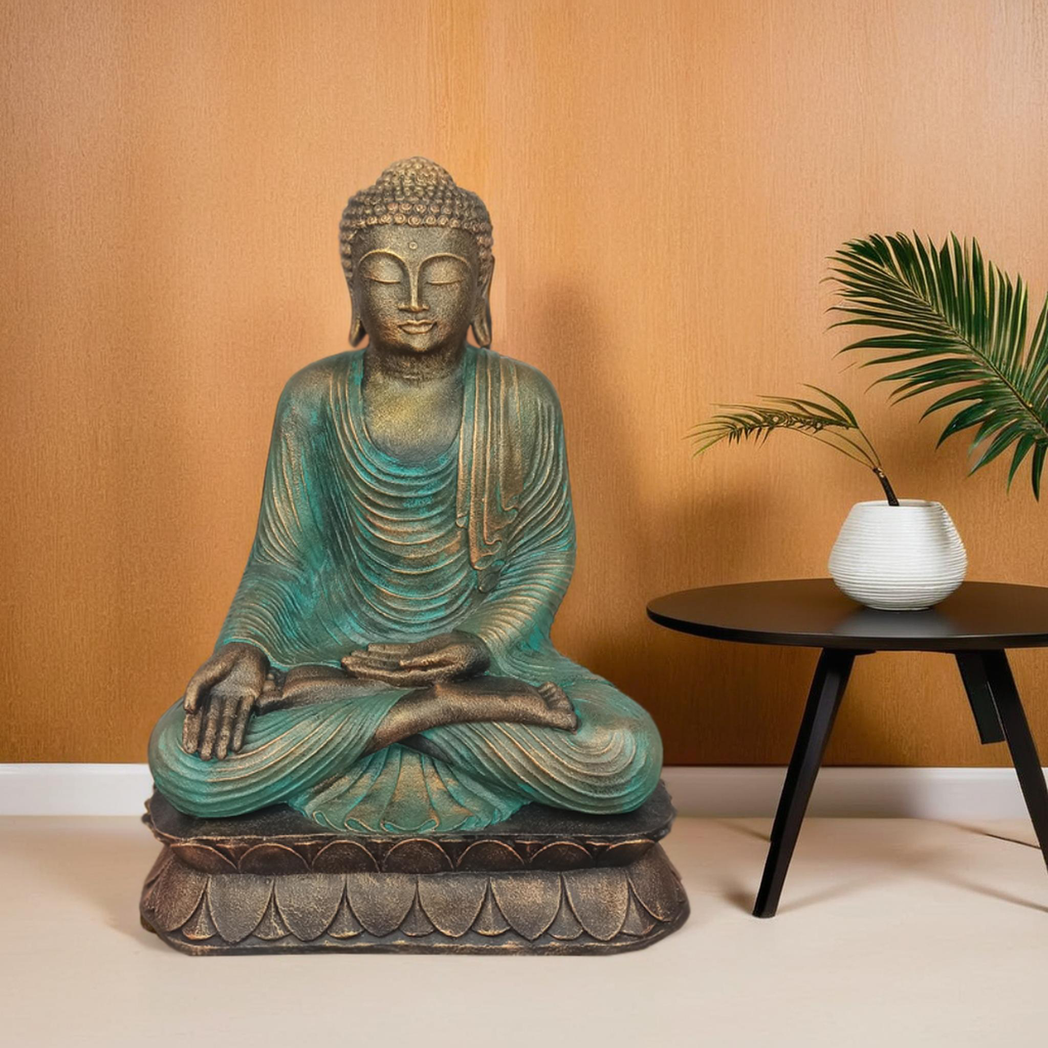 Sitting Buddha Opened Hand On Knee H.100 cm