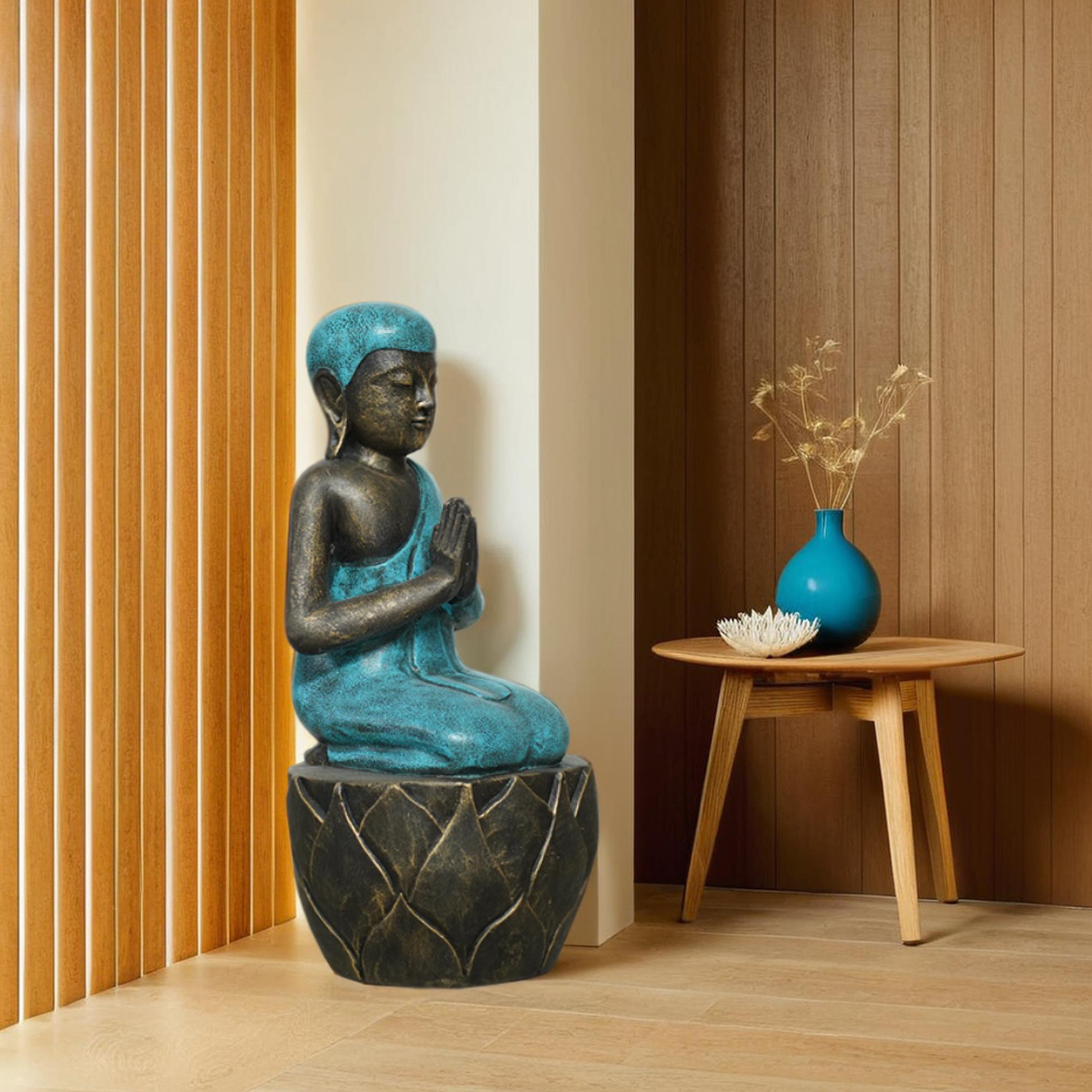 Sitting Bd Praying On Pedestral H55 - Image 3
