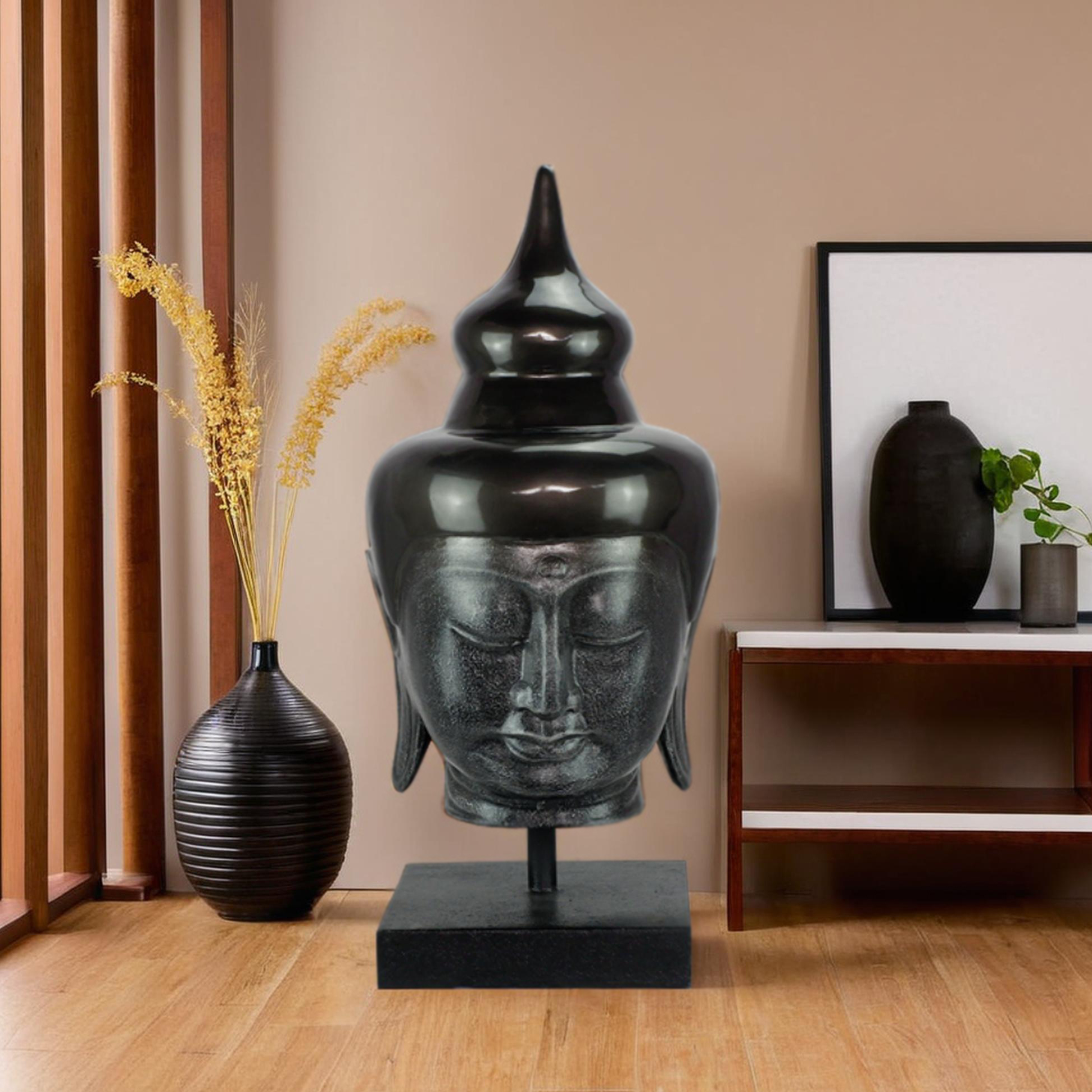 Buddha Head On Stand - Extra Large - Image 5