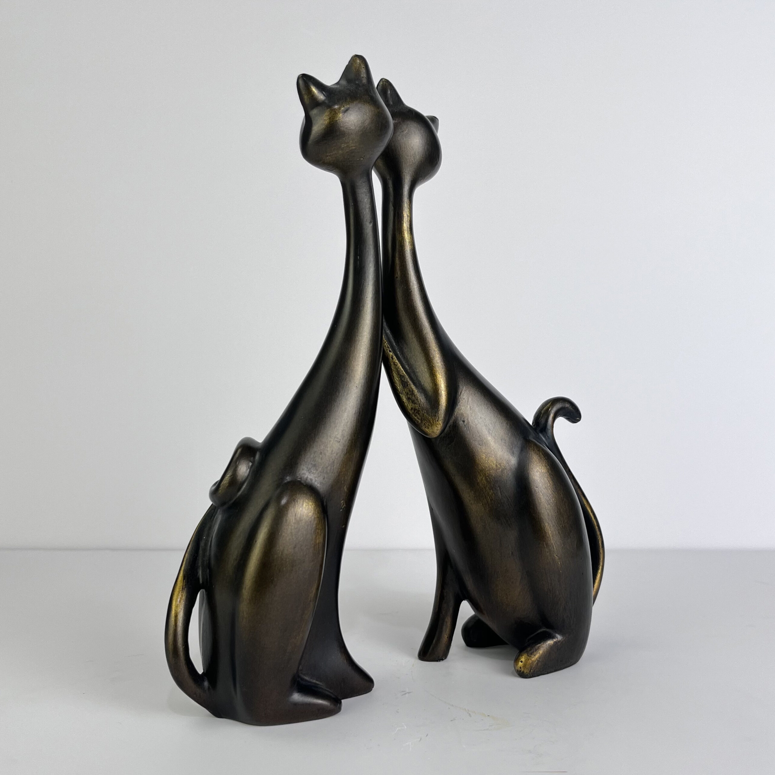Long Neck Cat Statue H.24 cm FIG12 - Image 13