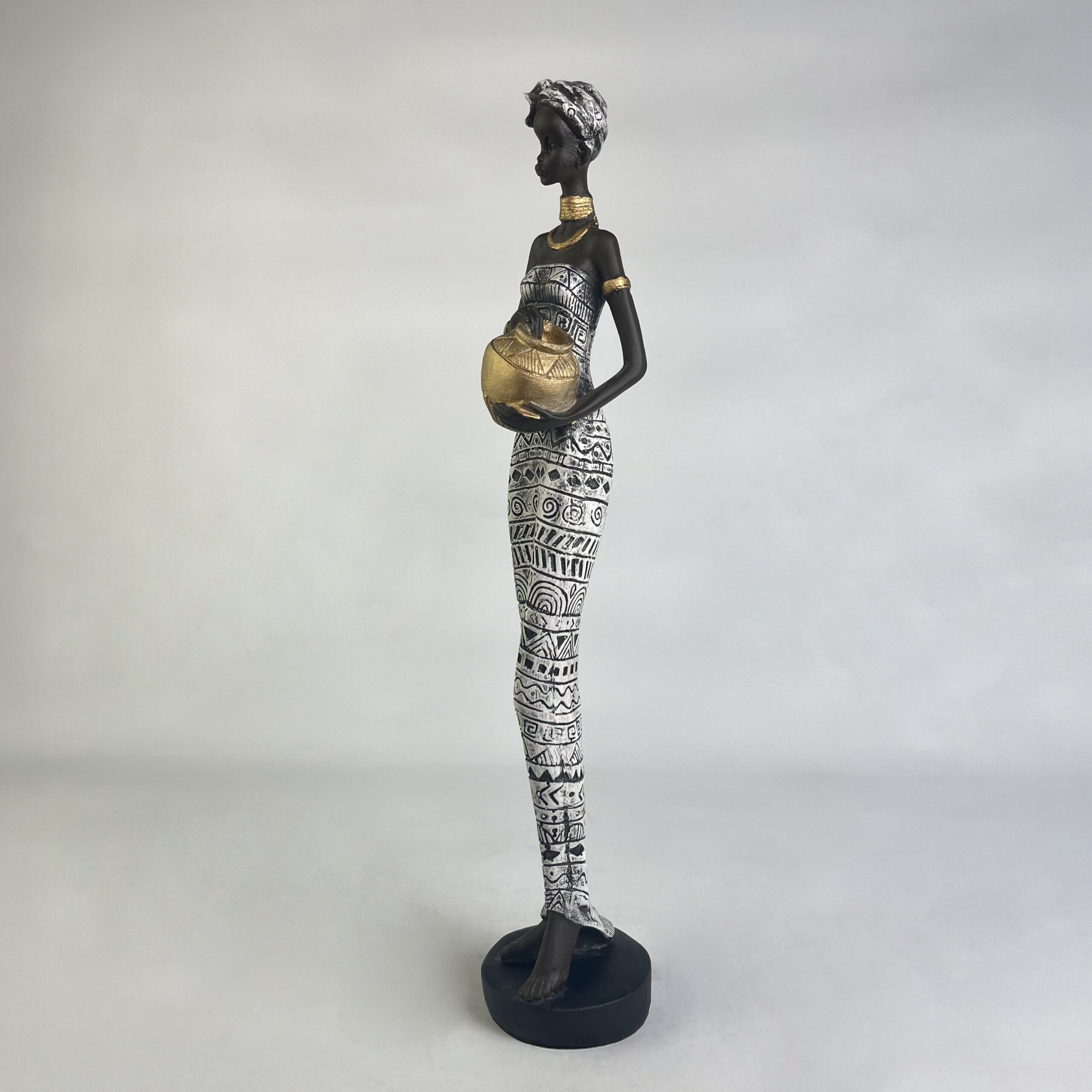 African Woman with Jar A H.42 cm - Image 23