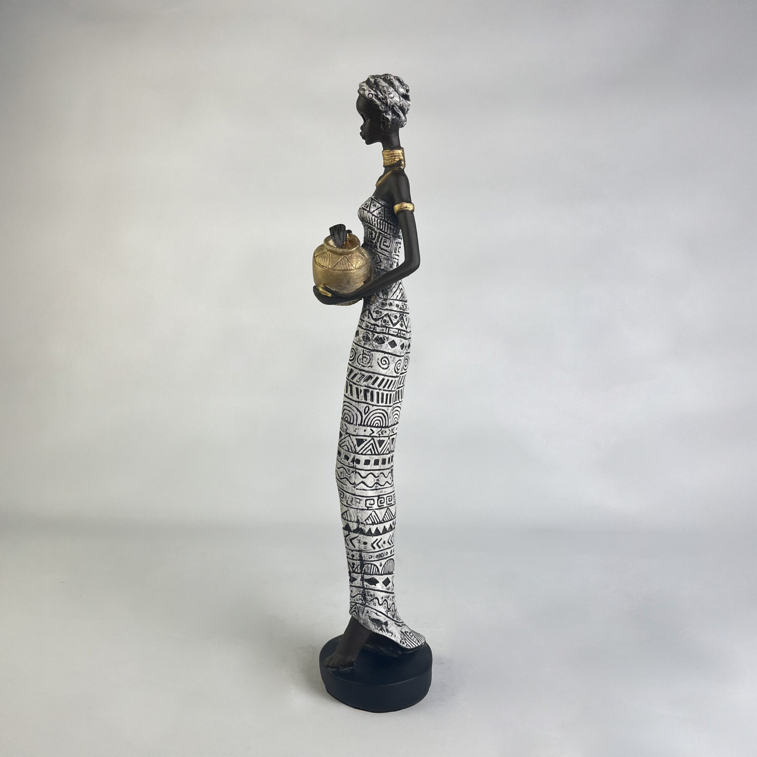 African Woman with Jar A H.42 cm - Image 24