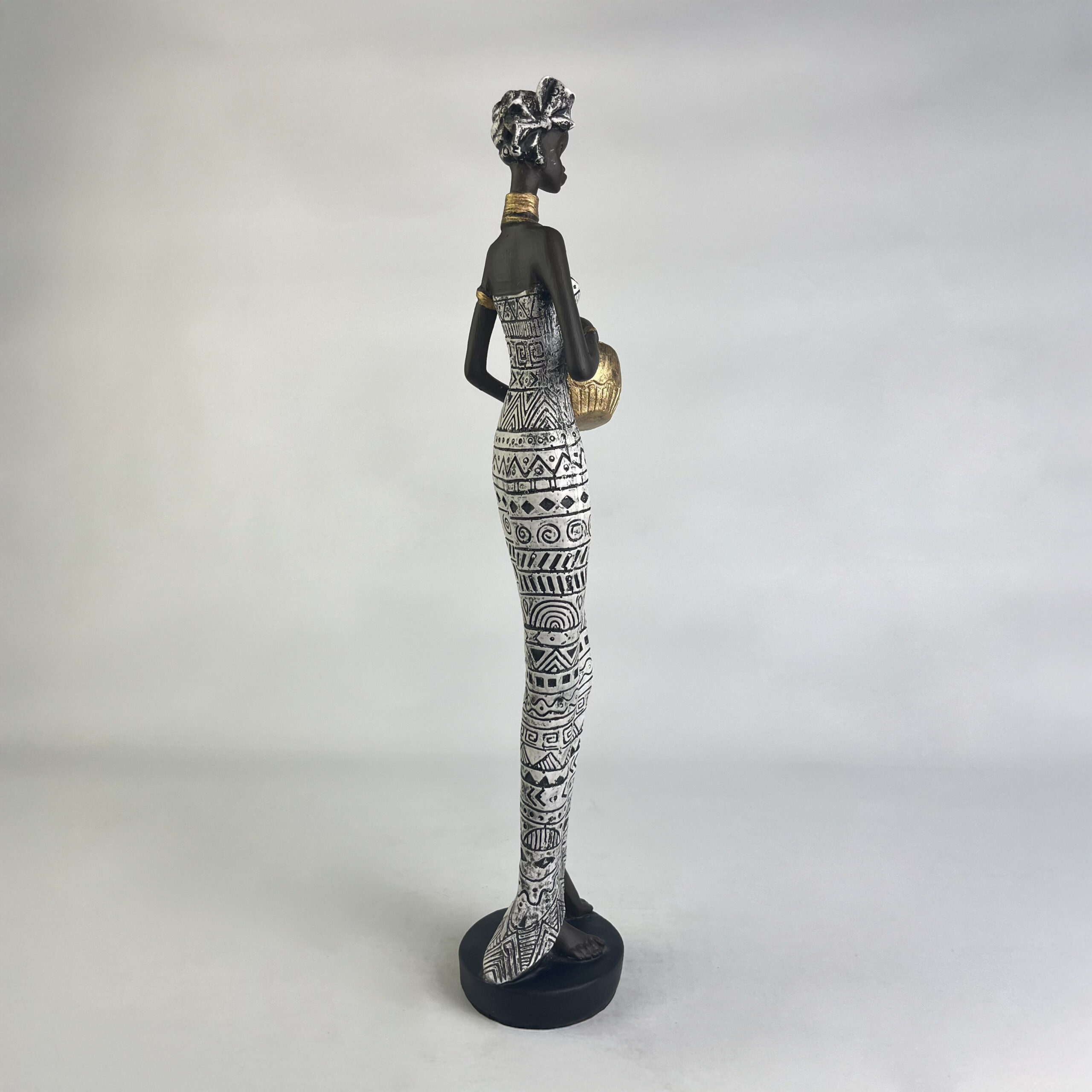 African Woman with Jar A H.42 cm - Image 3