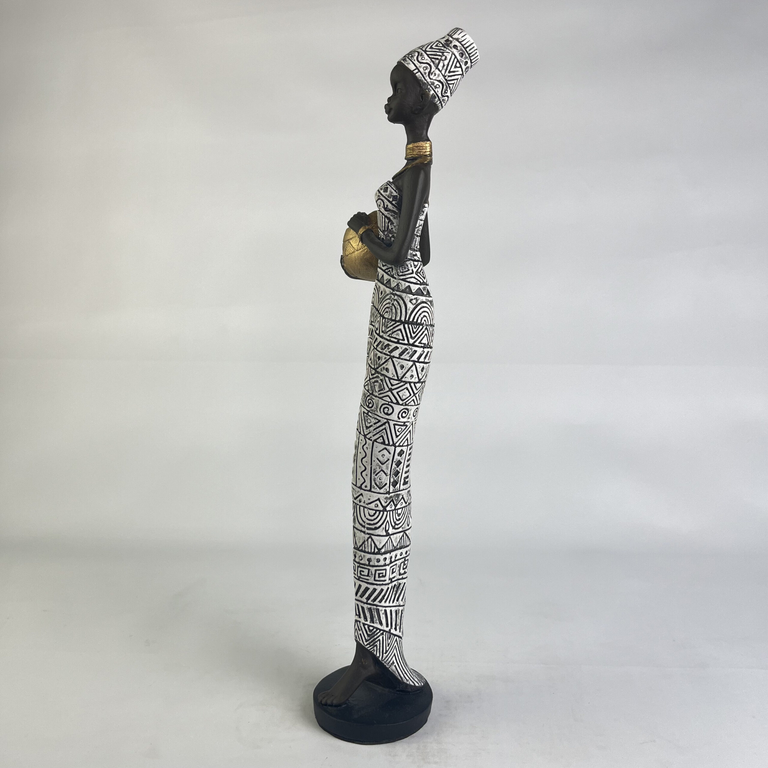 African Woman with Jar B H.42 cm - Image 14