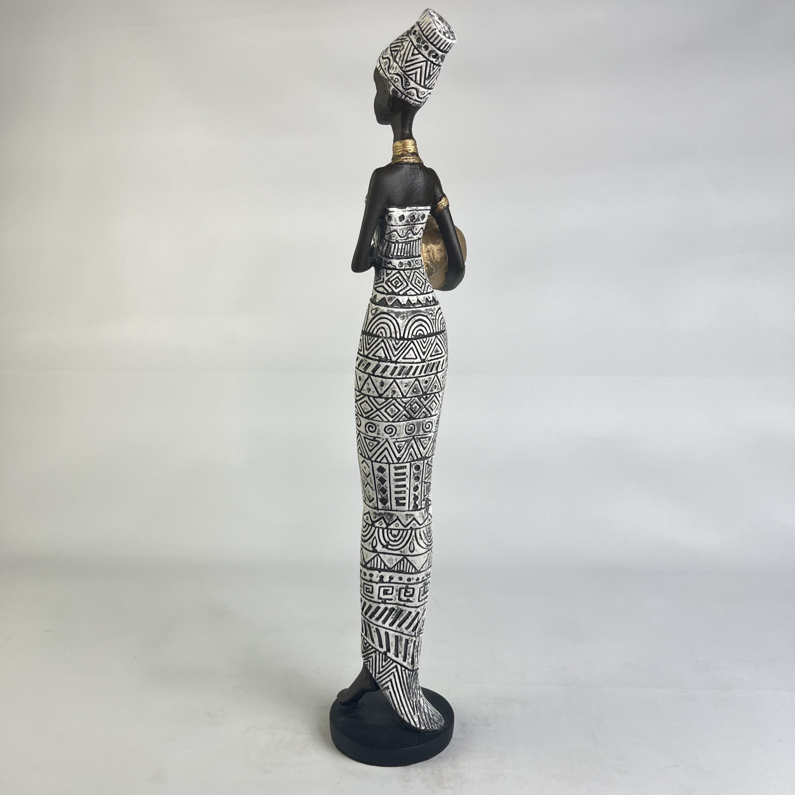 African Woman with Jar B H.42 cm - Image 15