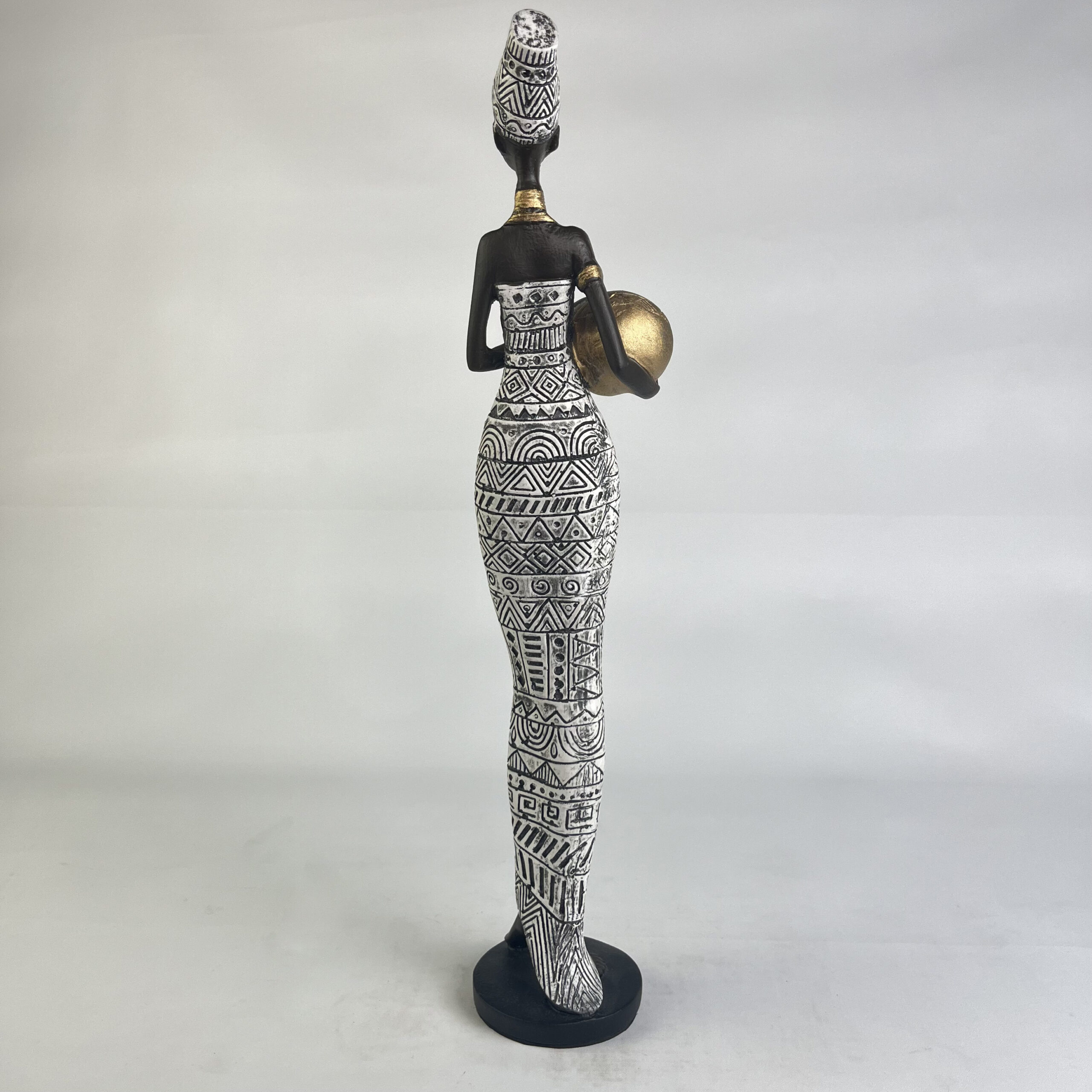 African Woman with Jar B H.42 cm - Image 16