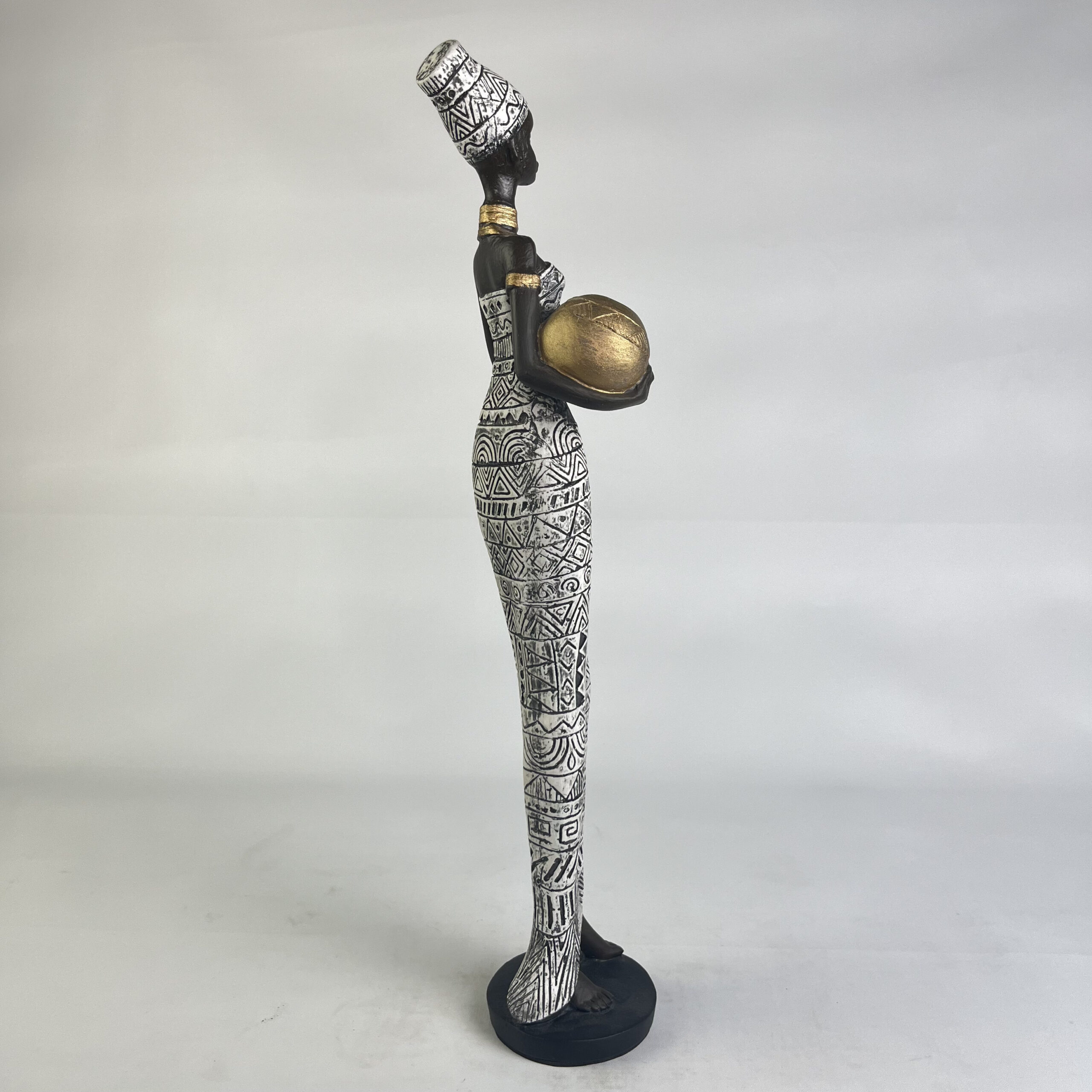 African Woman with Jar B H.42 cm - Image 17