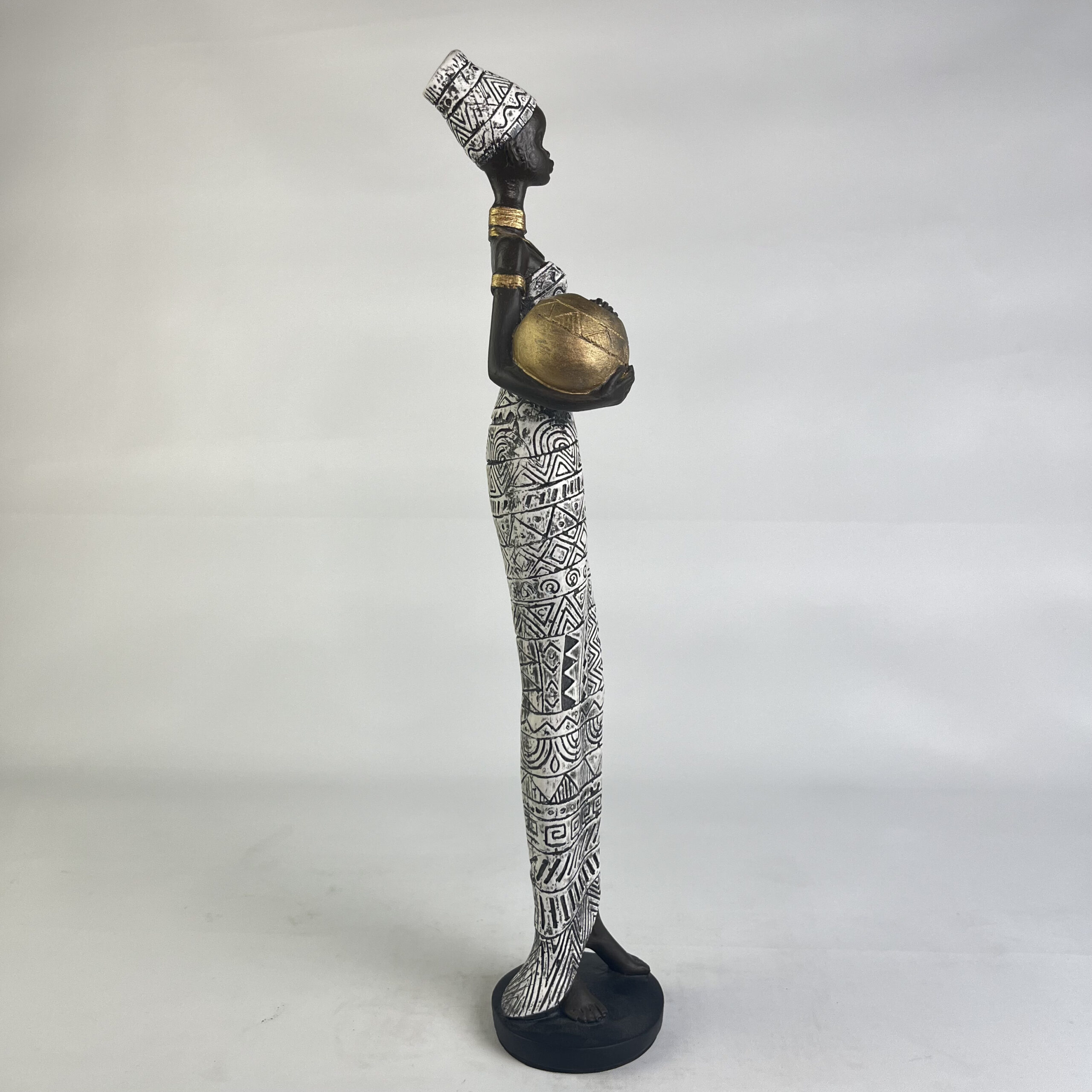 African Woman with Jar B H.42 cm - Image 18