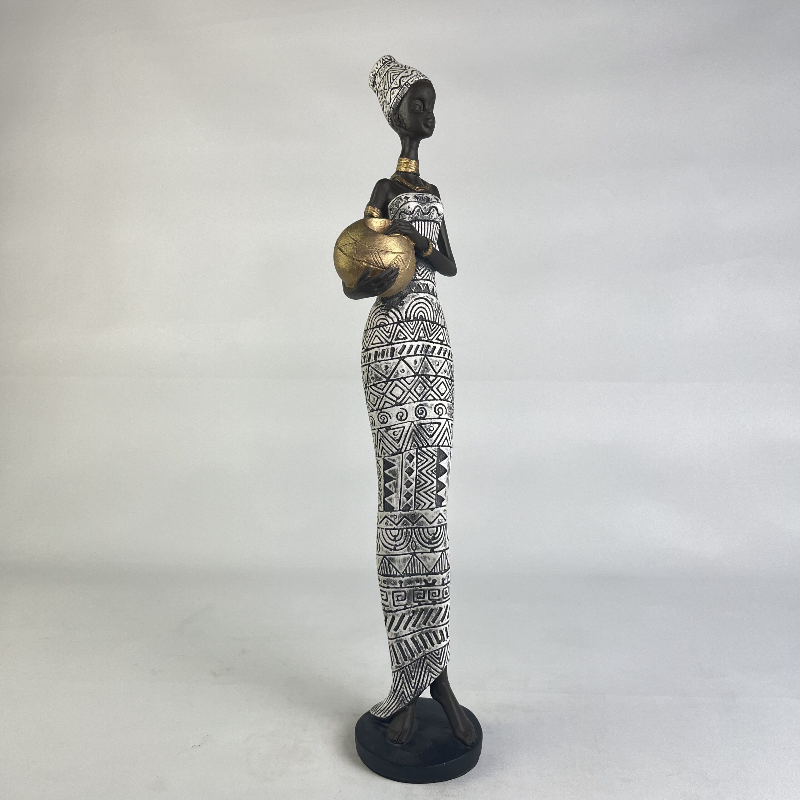 African Woman with Jar B H.42 cm - Image 19