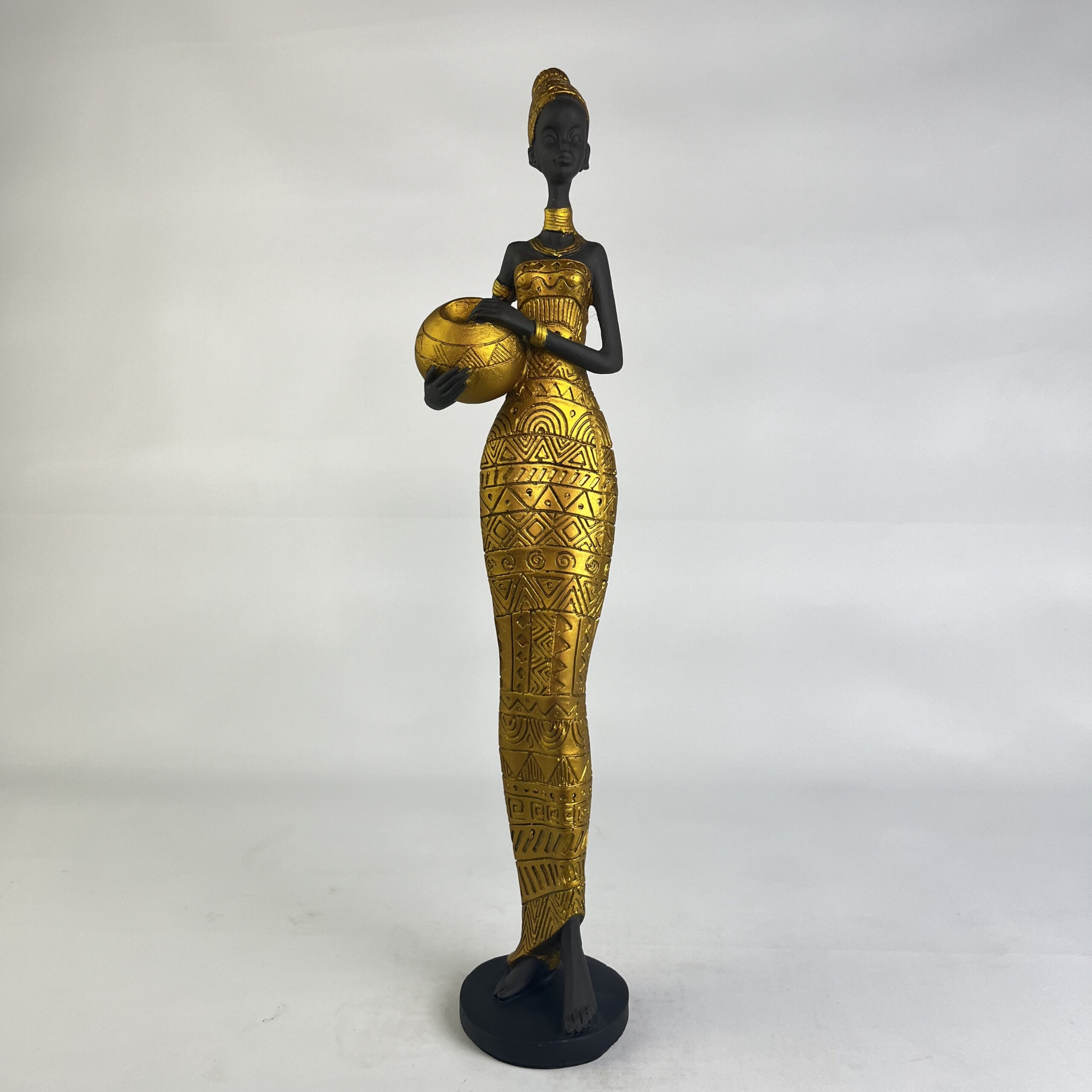African Woman with Jar B H.42 cm - Image 20