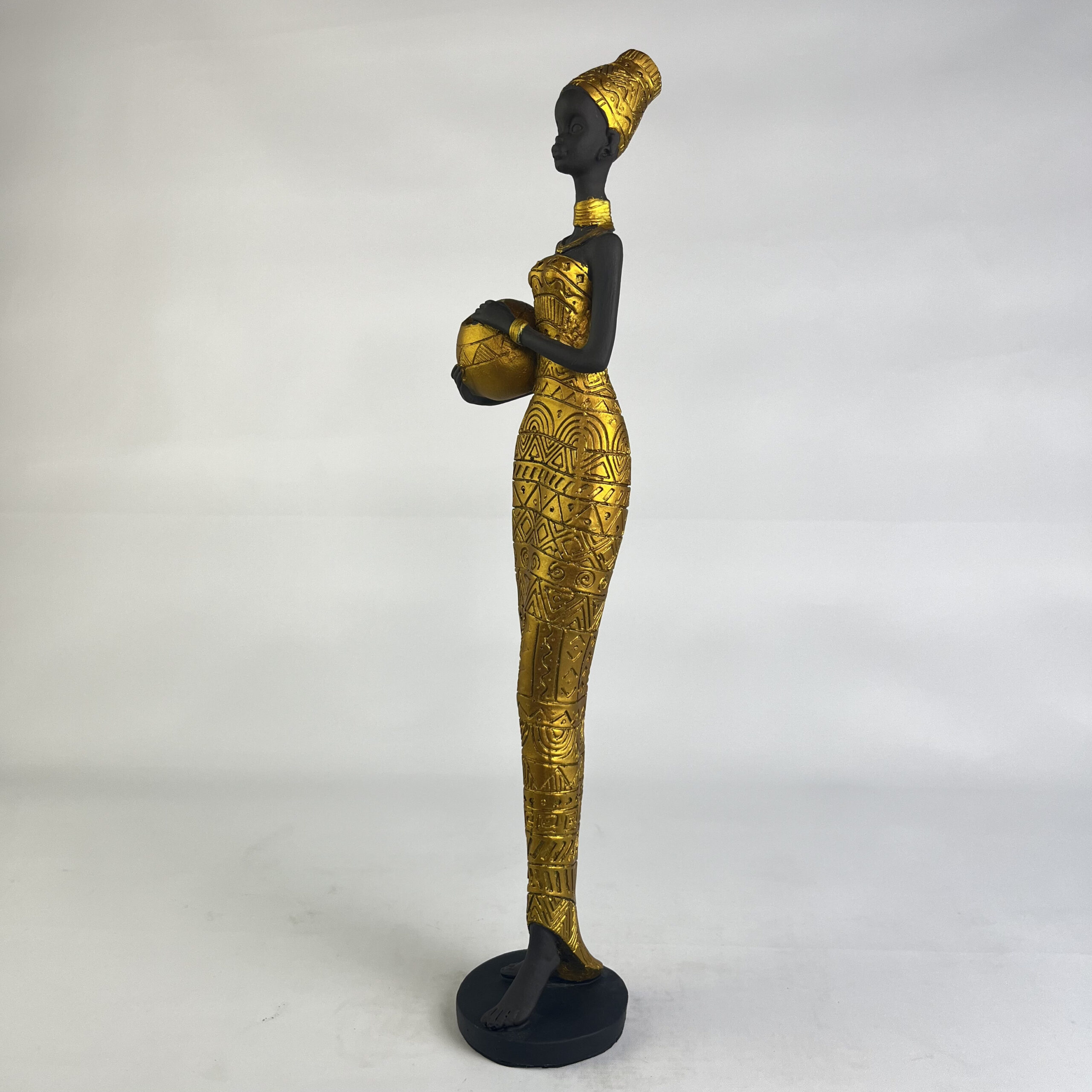 African Woman with Jar B H.42 cm - Image 22