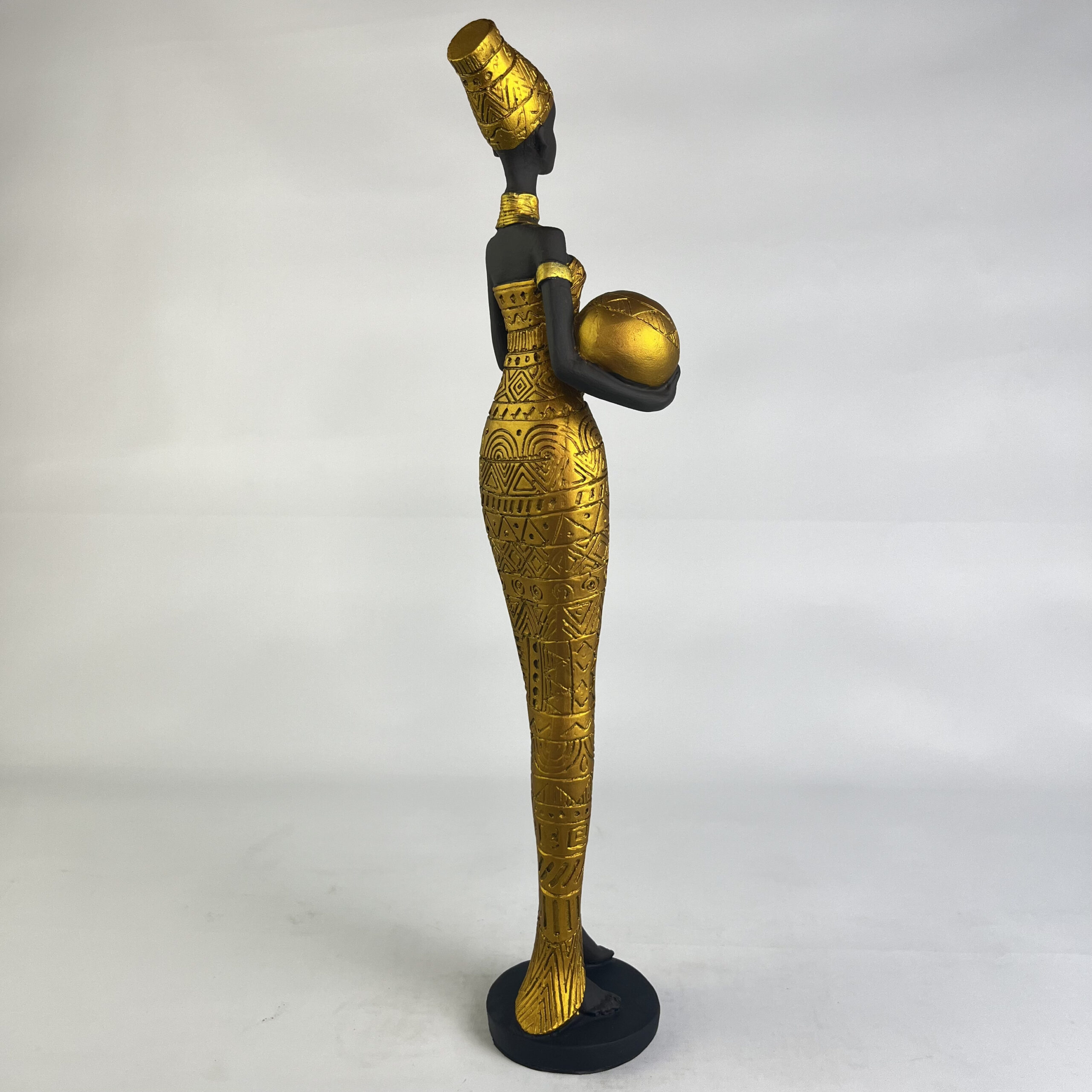 African Woman with Jar B H.42 cm - Image 25