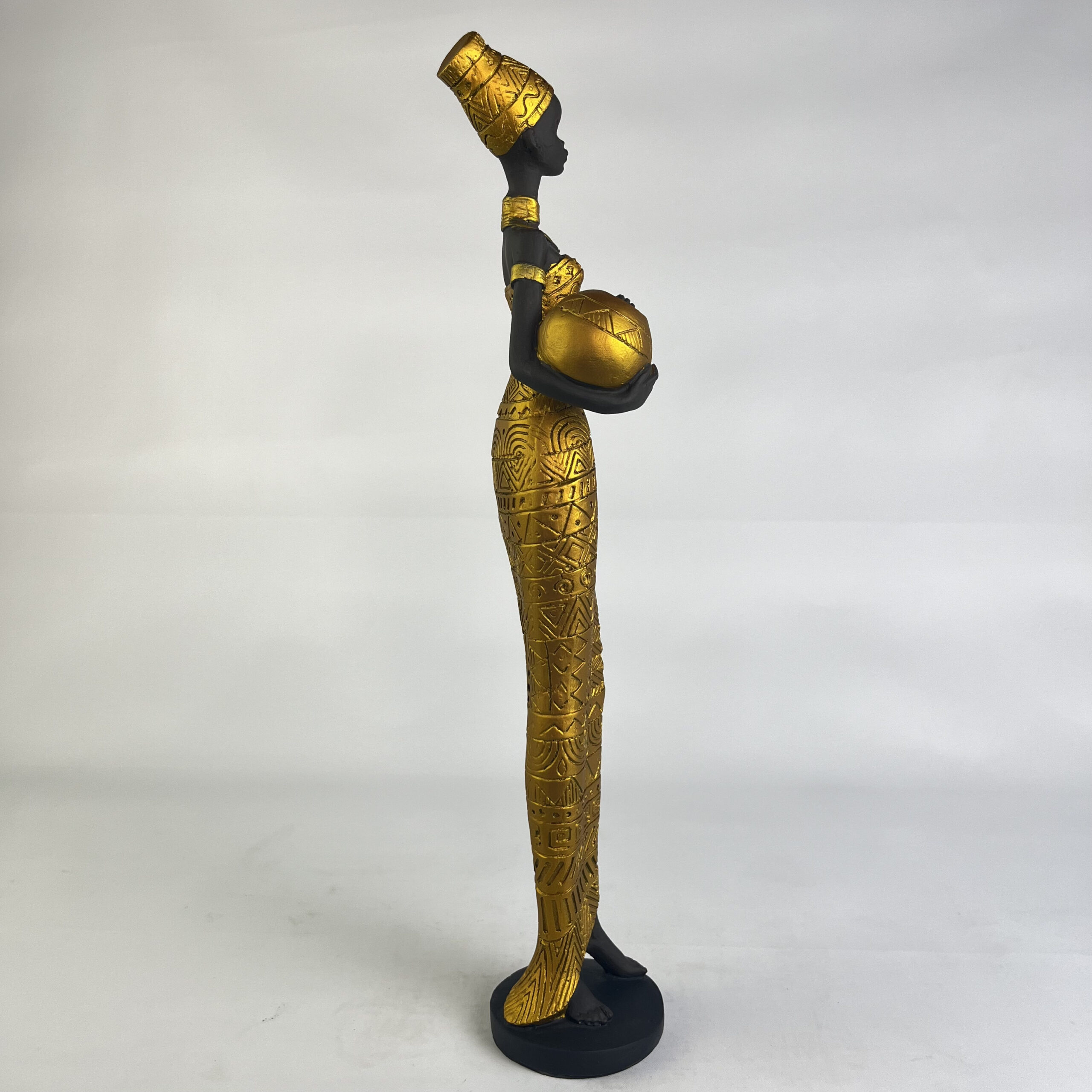 African Woman with Jar B H.42 cm - Image 26
