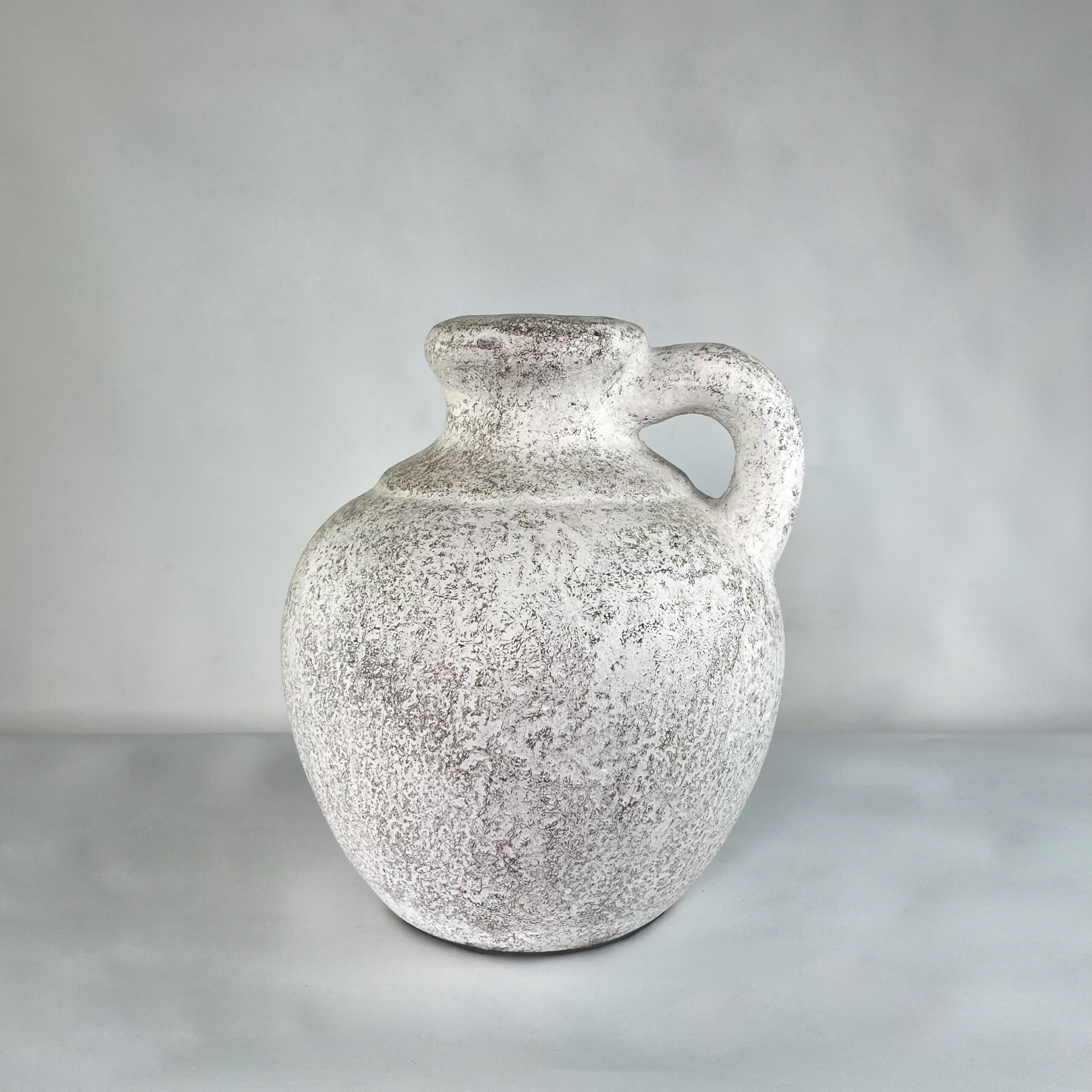 Aged Stone & Terracotta Handled Vase | Wabi-Sabi Rustic Pottery Jug | SV09 - Image 14