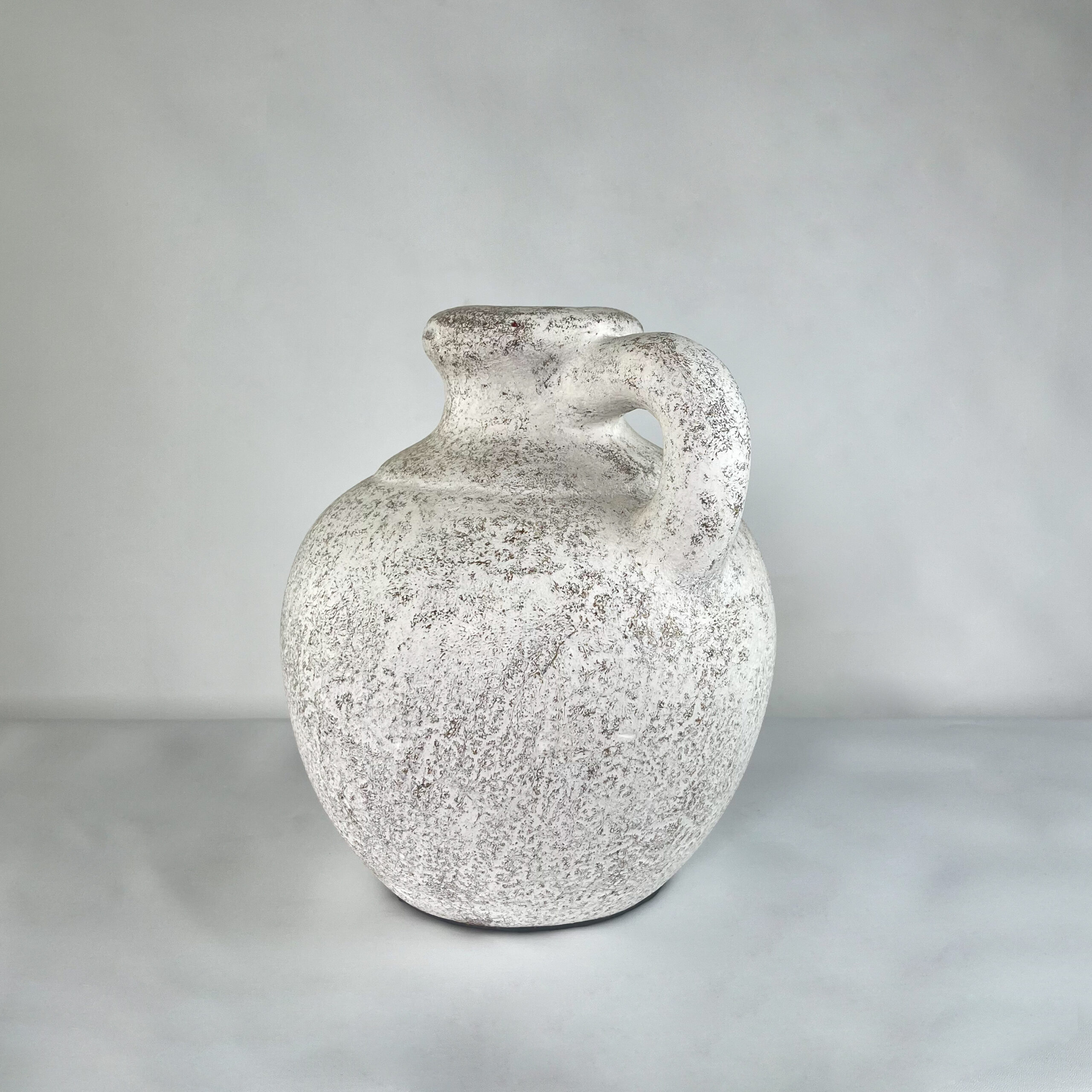 Aged Stone & Terracotta Handled Vase | Wabi-Sabi Rustic Pottery Jug | SV09 - Image 15