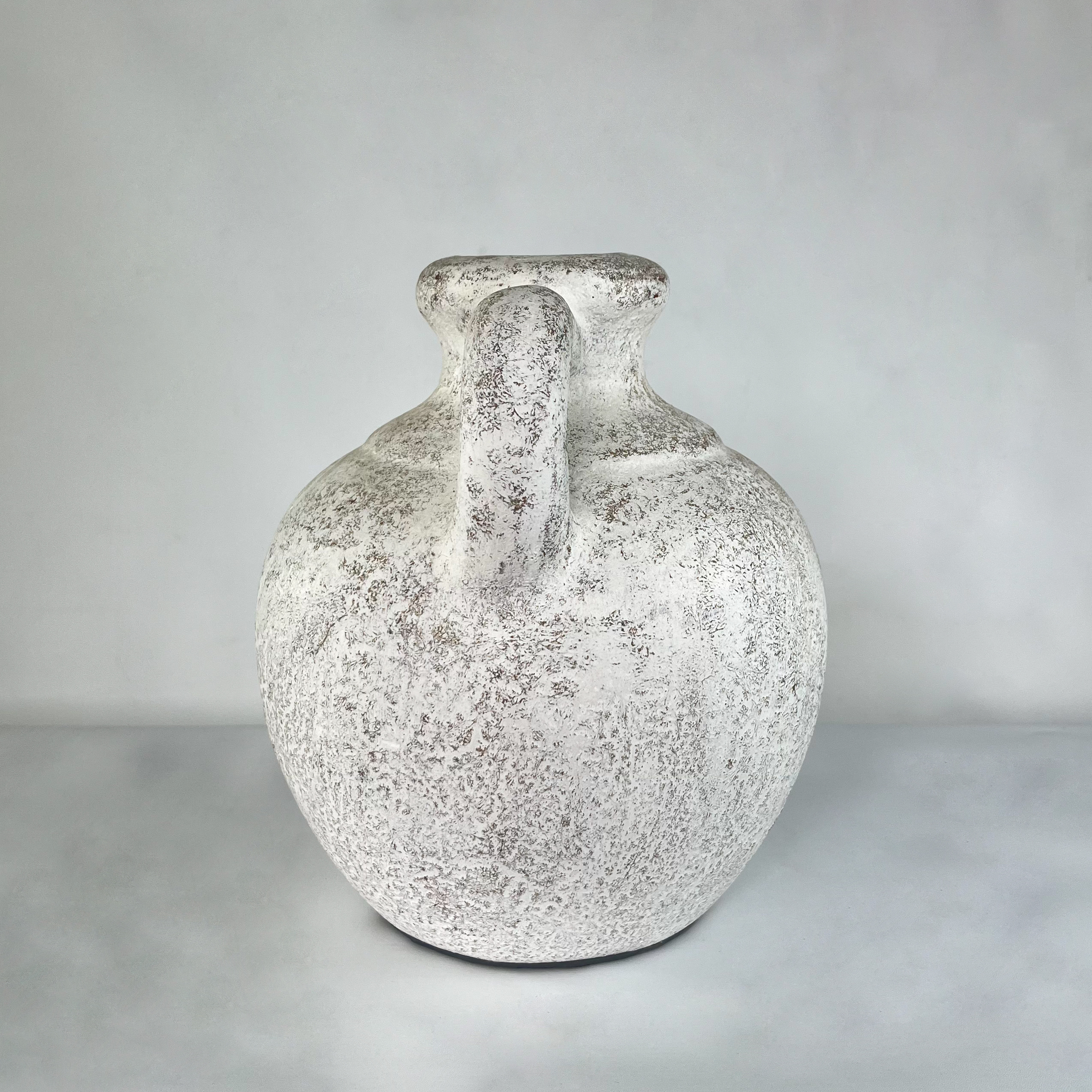 Aged Stone & Terracotta Handled Vase | Wabi-Sabi Rustic Pottery Jug | SV09 - Image 16