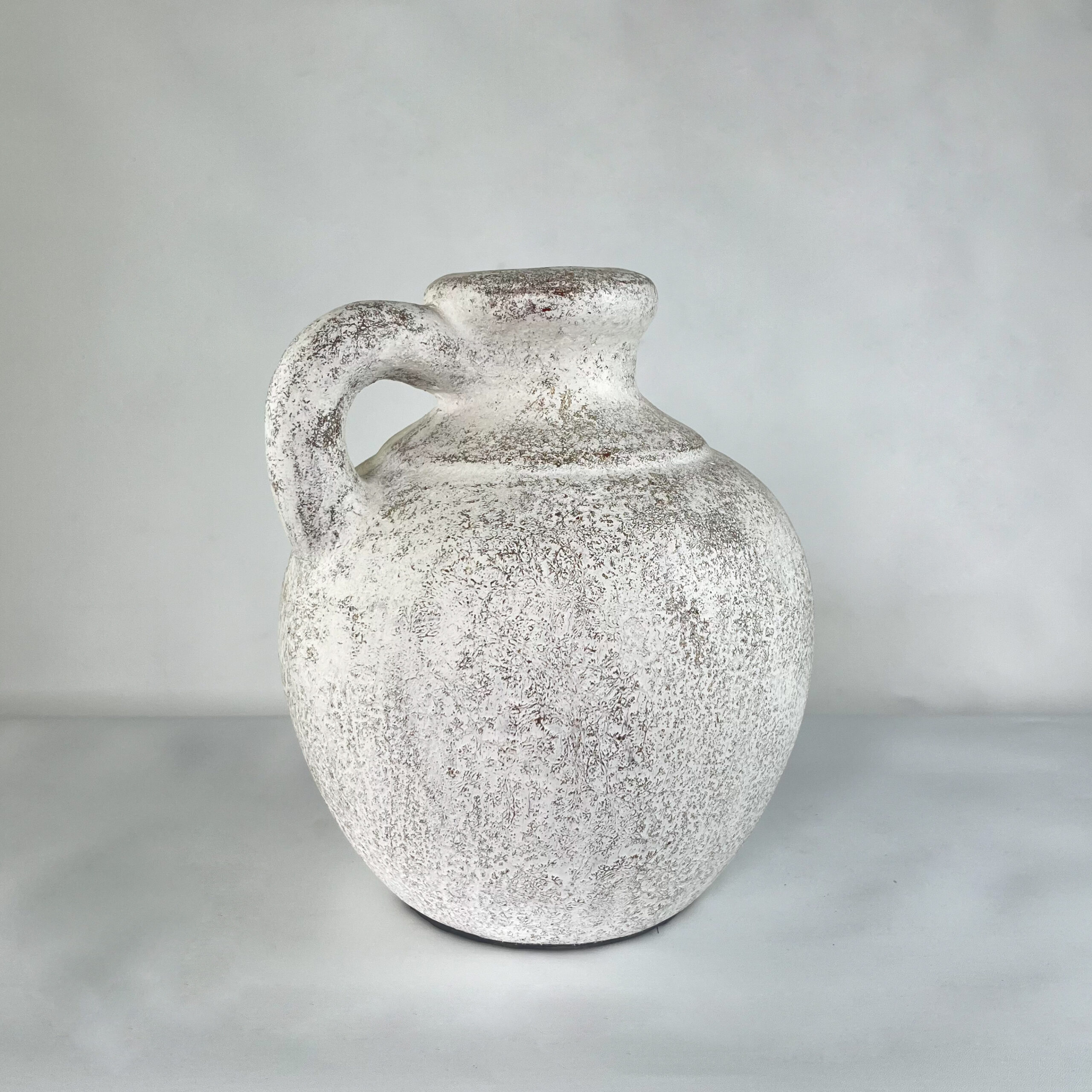 Aged Stone & Terracotta Handled Vase | Wabi-Sabi Rustic Pottery Jug | SV09 - Image 17