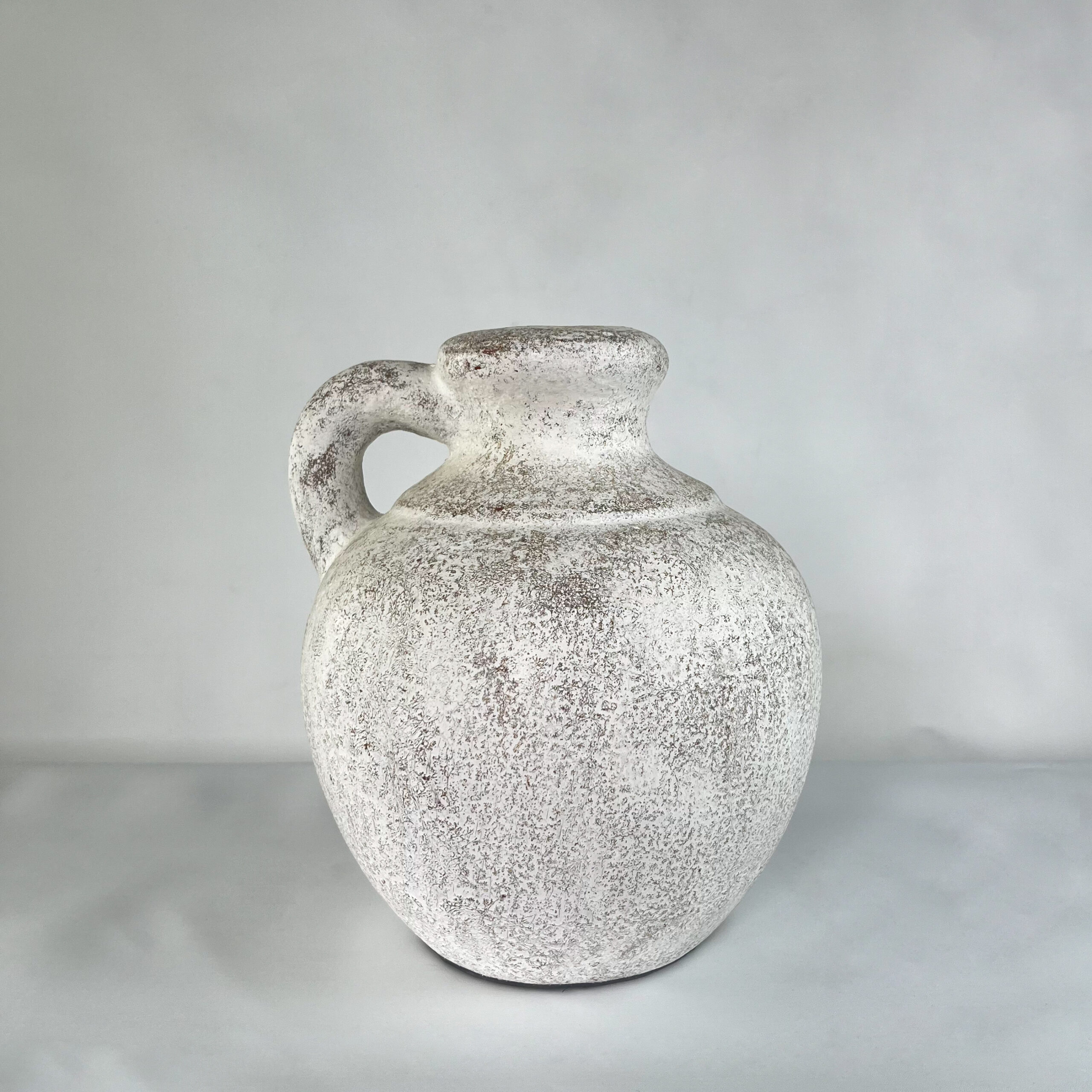 Aged Stone & Terracotta Handled Vase | Wabi-Sabi Rustic Pottery Jug | SV09 - Image 2