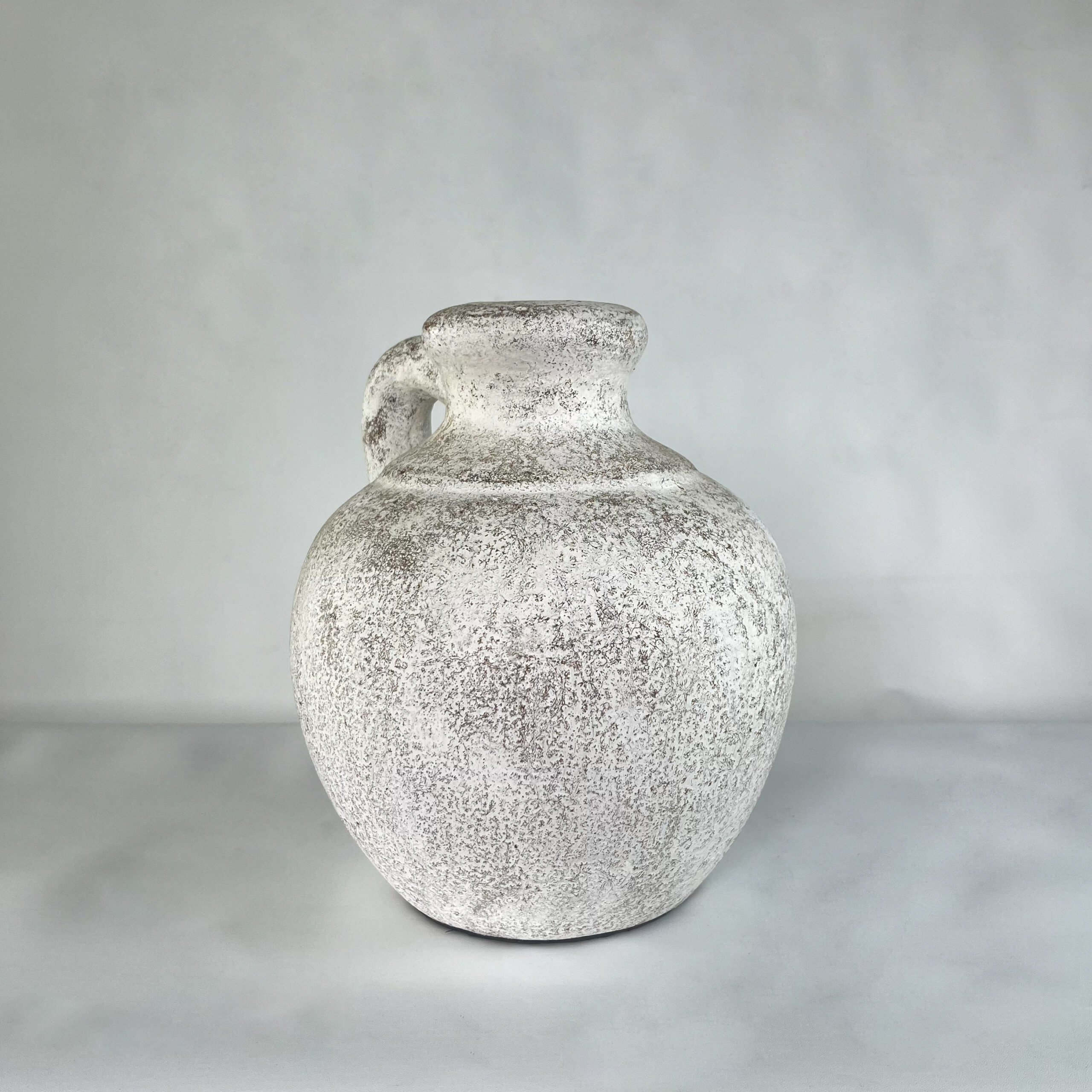 Aged Stone & Terracotta Handled Vase | Wabi-Sabi Rustic Pottery Jug | SV09 - Image 3