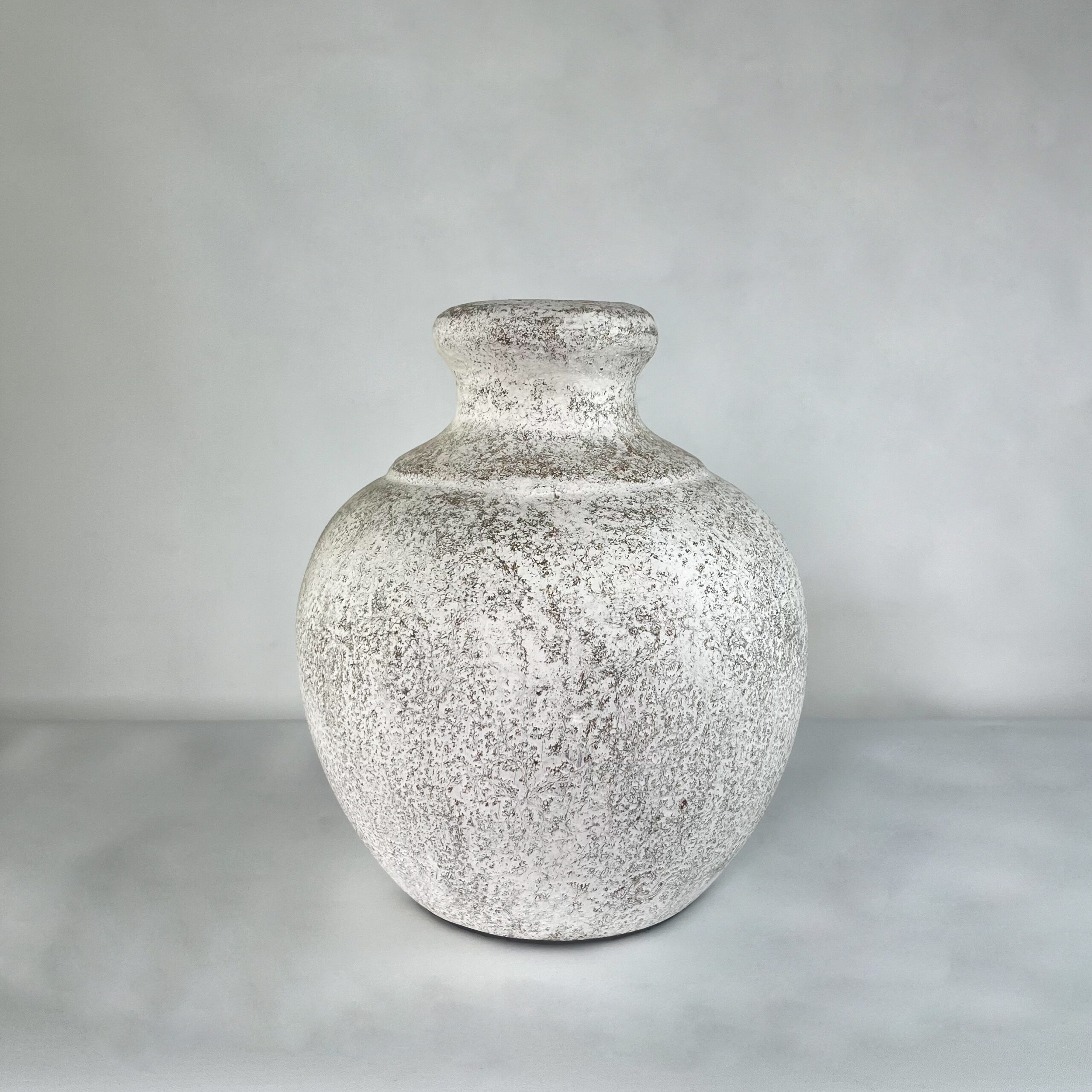 Aged Stone & Terracotta Handled Vase | Wabi-Sabi Rustic Pottery Jug | SV09 - Image 4