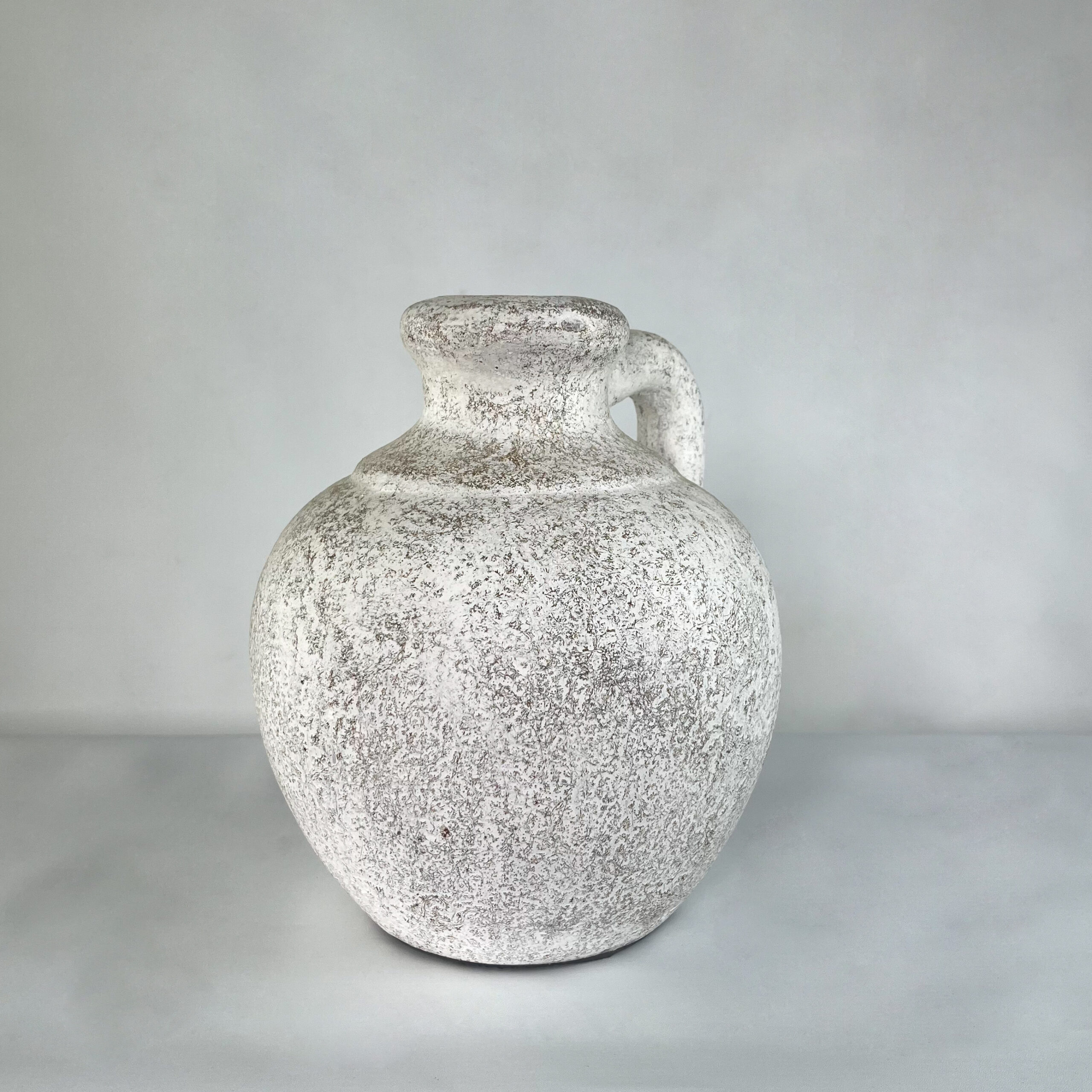 Aged Stone & Terracotta Handled Vase | Wabi-Sabi Rustic Pottery Jug | SV09 - Image 5