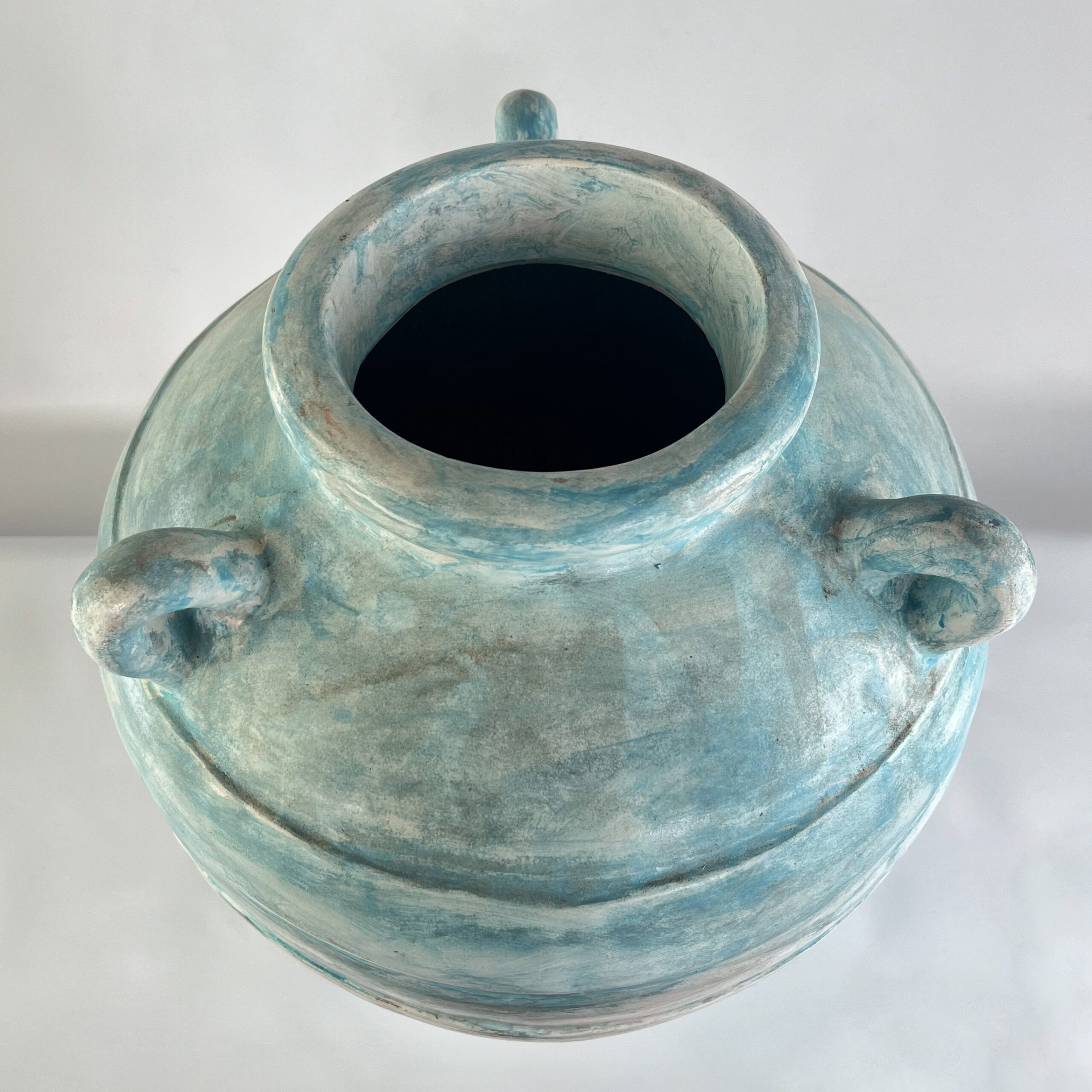 Rustic Verdigris & Coastal Patina Urn | Handcrafted Statement Vase | SV10 - Image 6