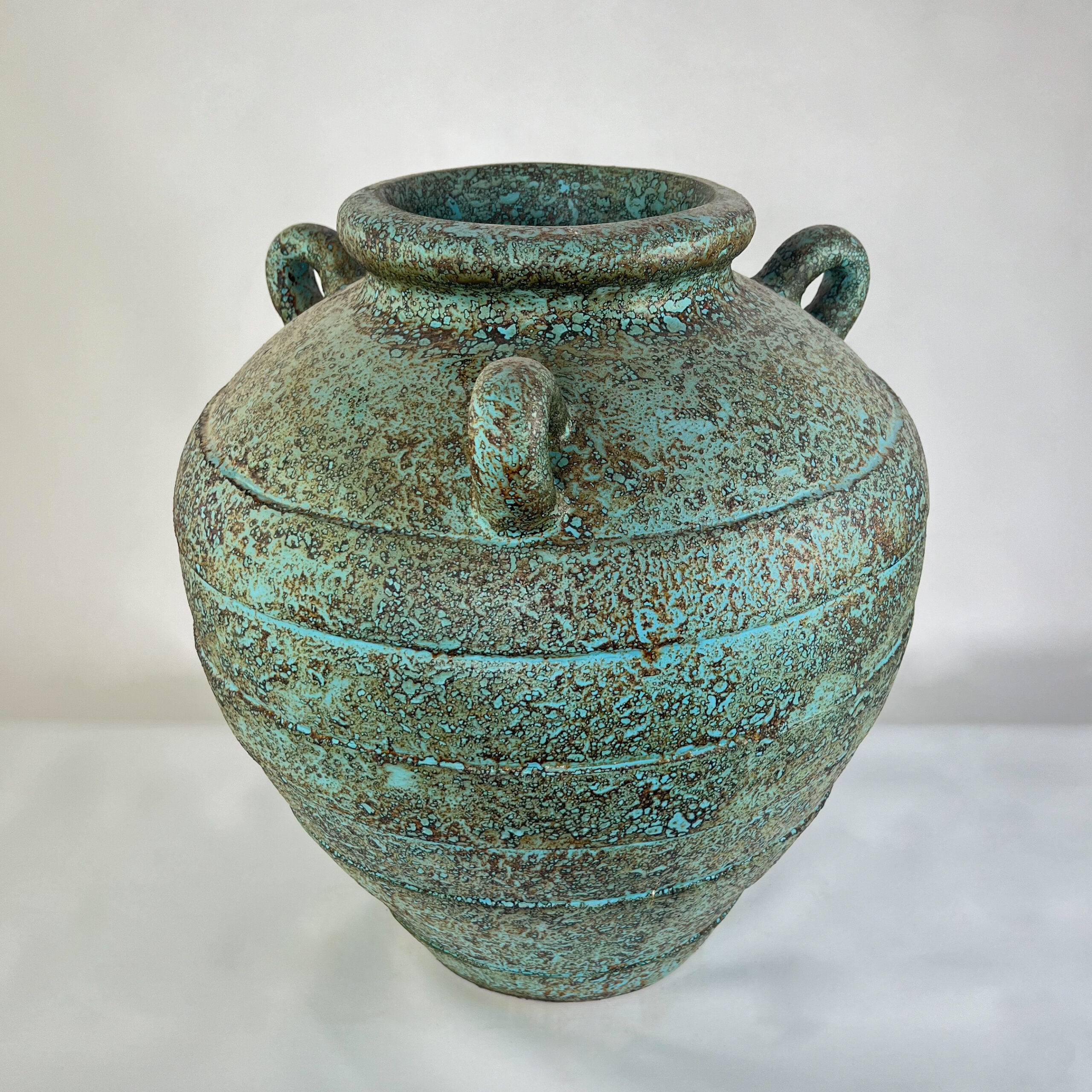 Rustic Verdigris & Coastal Patina Urn | Handcrafted Statement Vase | SV10 - Image 18