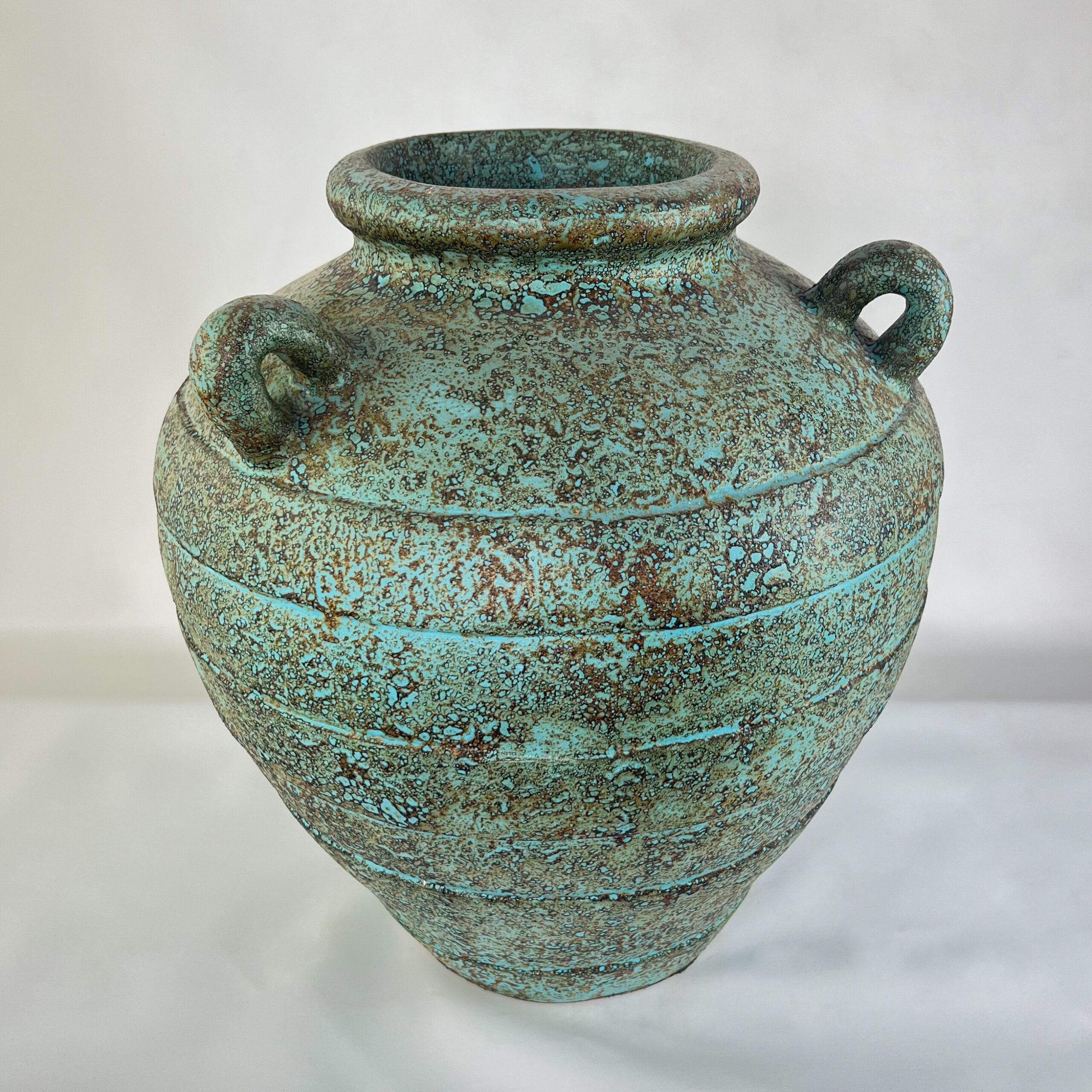 Rustic Verdigris & Coastal Patina Urn | Handcrafted Statement Vase | SV10 - Image 19