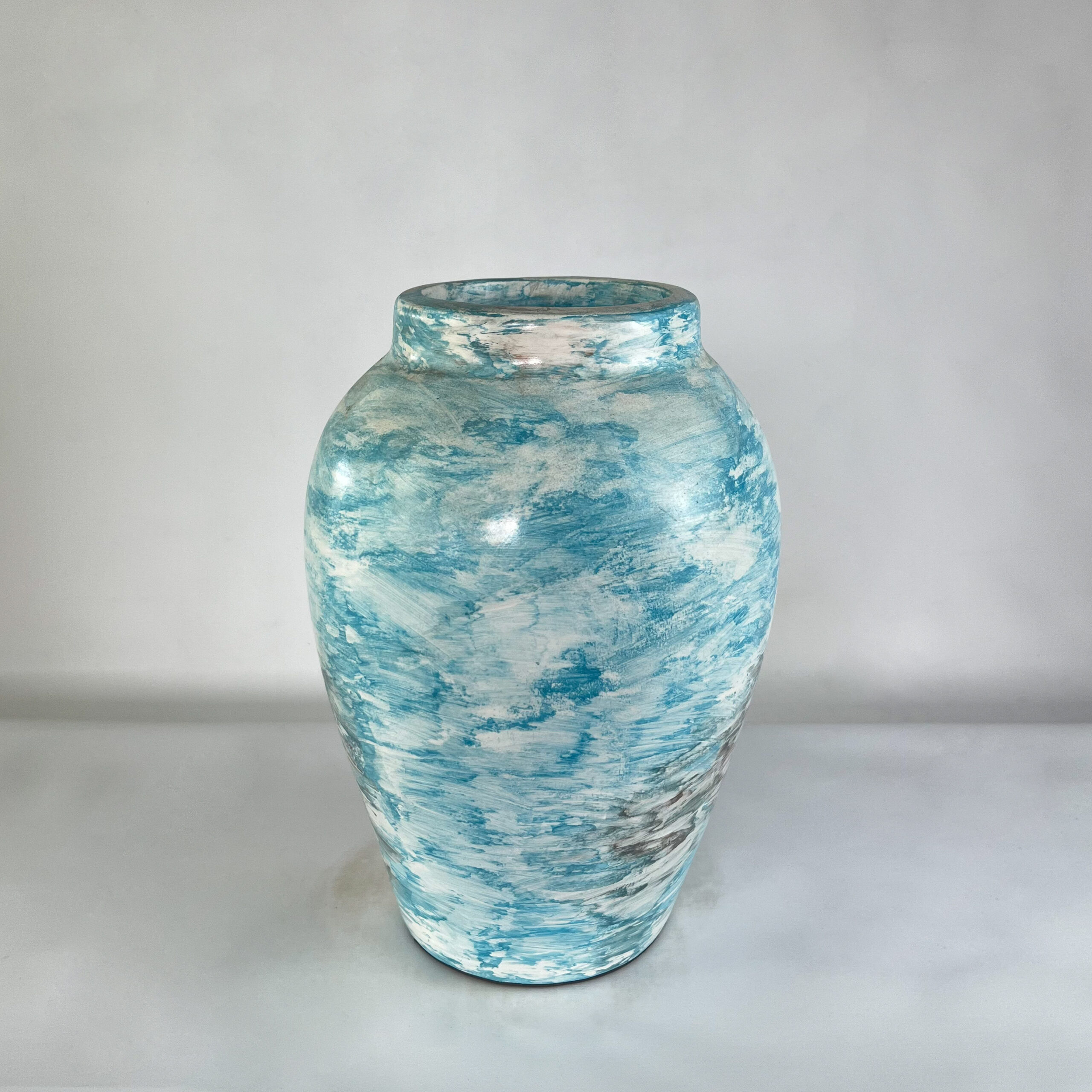 Textured Abstract Art Vase | Large Handcrafted Pottery Jar for Branches | SV06 - Image 3