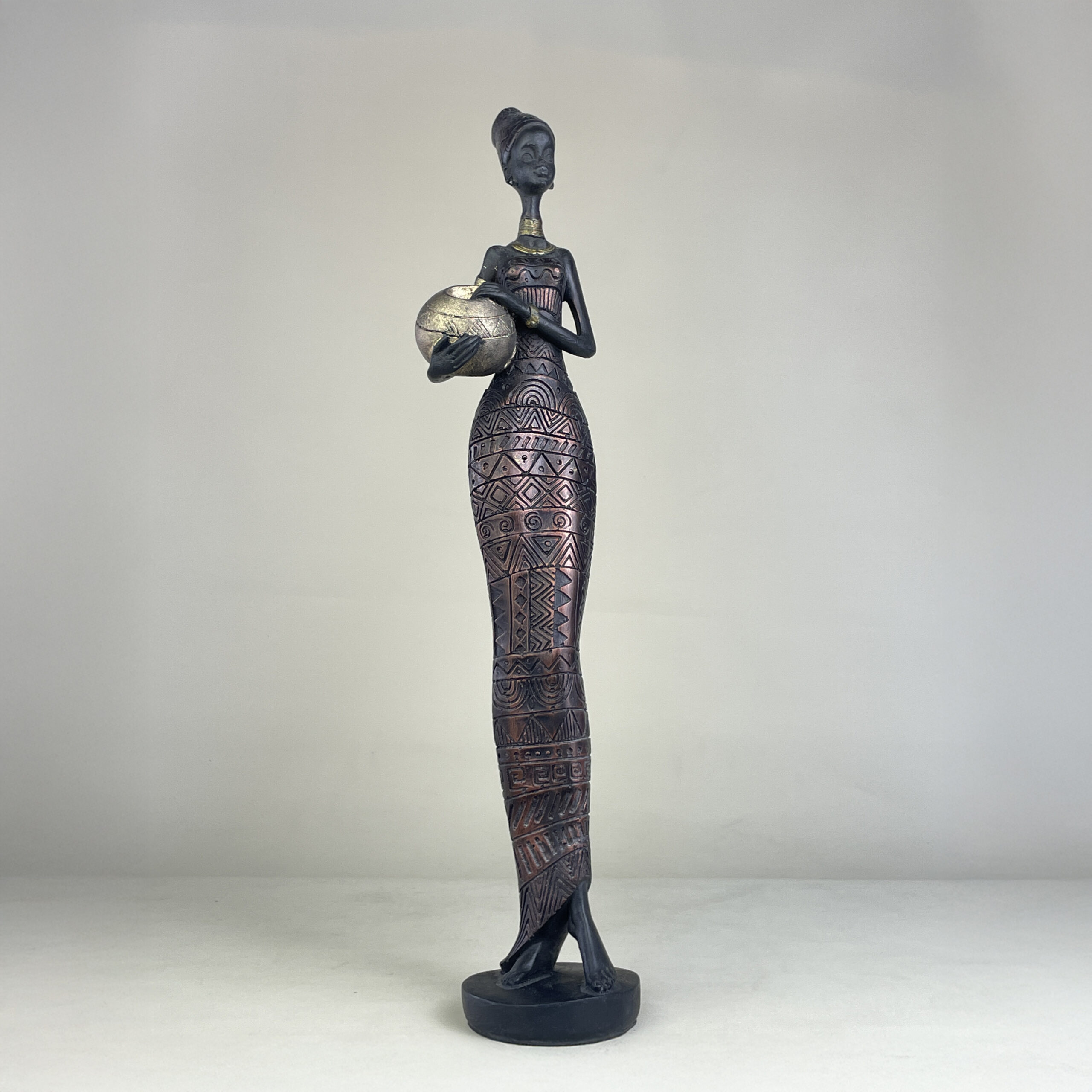 African Woman with Jar B H.42 cm - Image 32