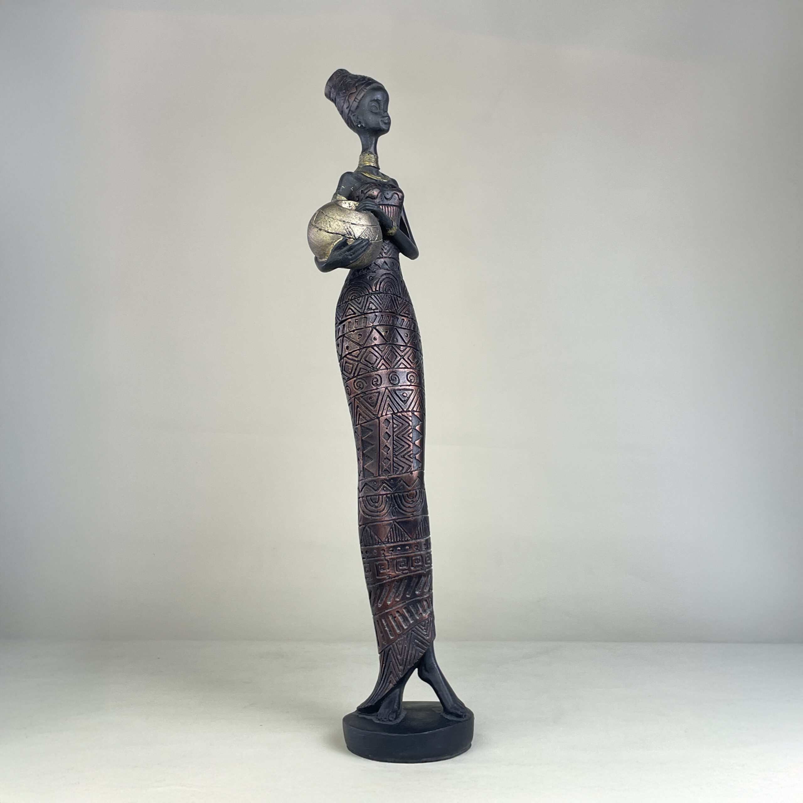 African Woman with Jar B H.42 cm - Image 31