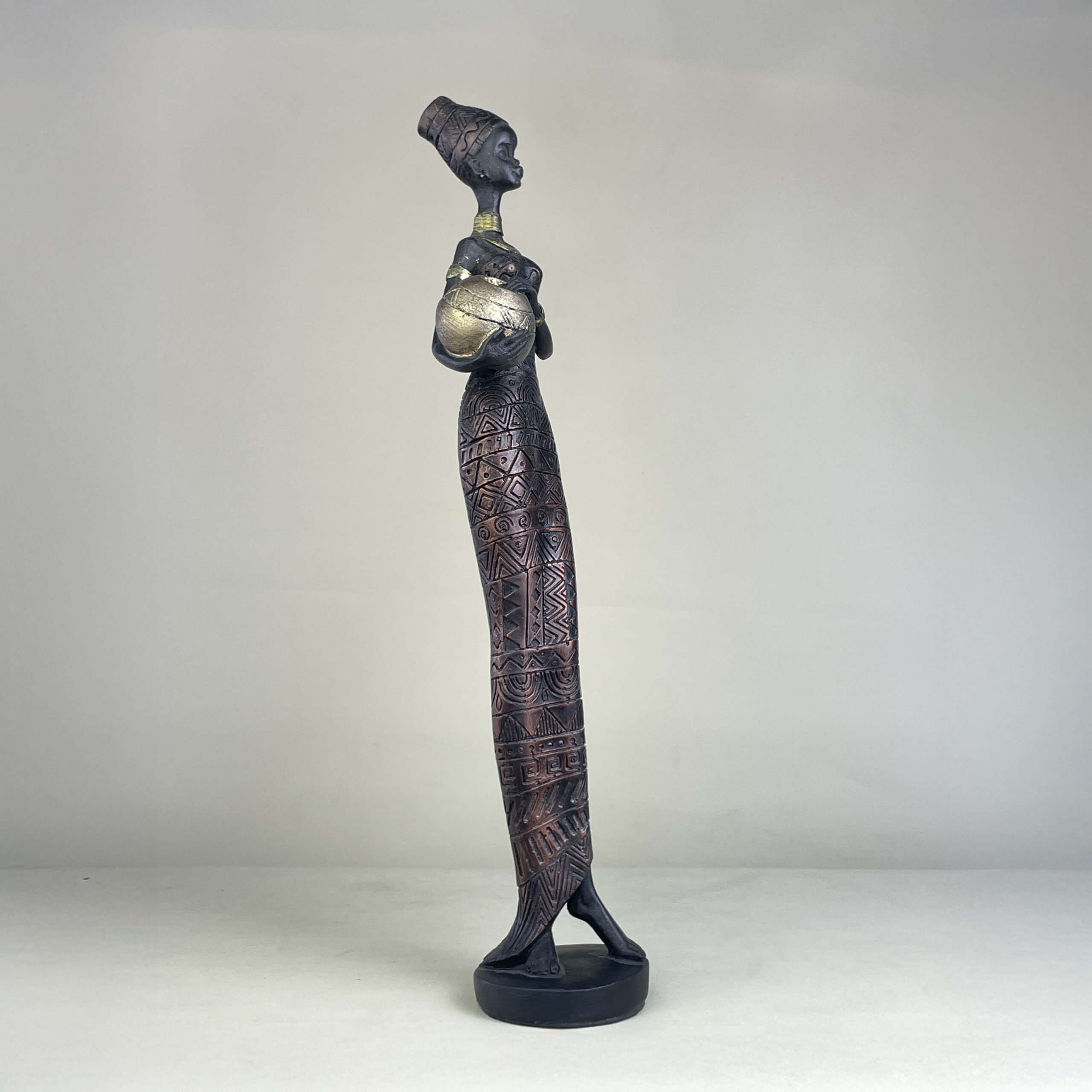 African Woman with Jar B H.42 cm - Image 30